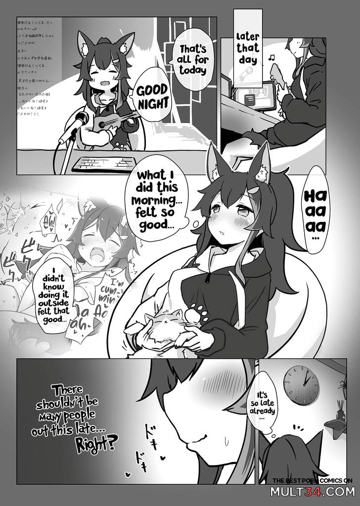 A Book where Miosha gets Naked Outside page 9