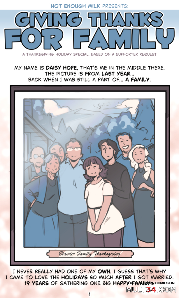 Giving Thanks for Family - Porn Comics page 1