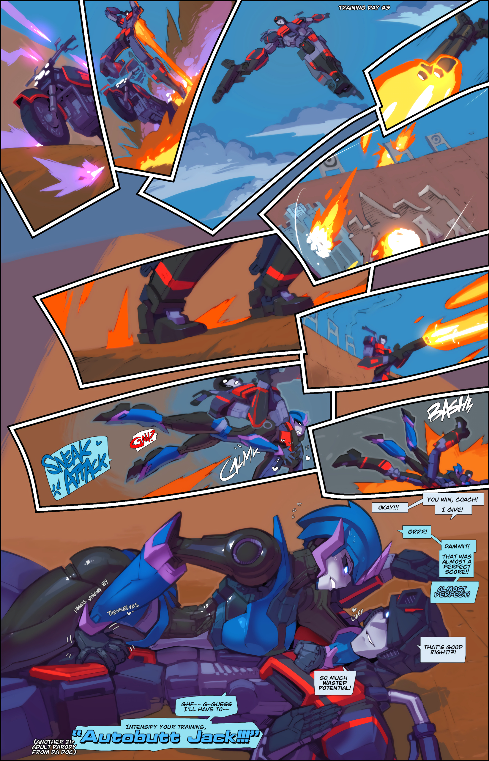 Jack X Arcee: "Autobutt Jack" - Porn Comics page 2