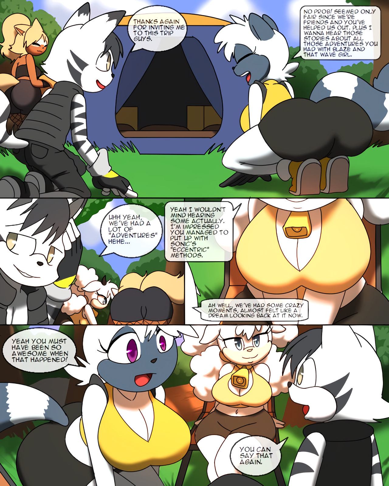 Campfire Sonic Comic page 1