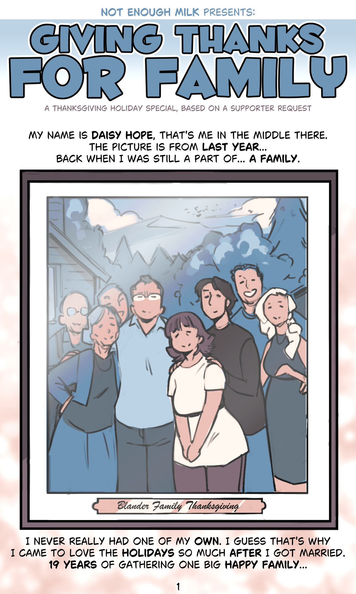 Giving Thanks for Family page 1