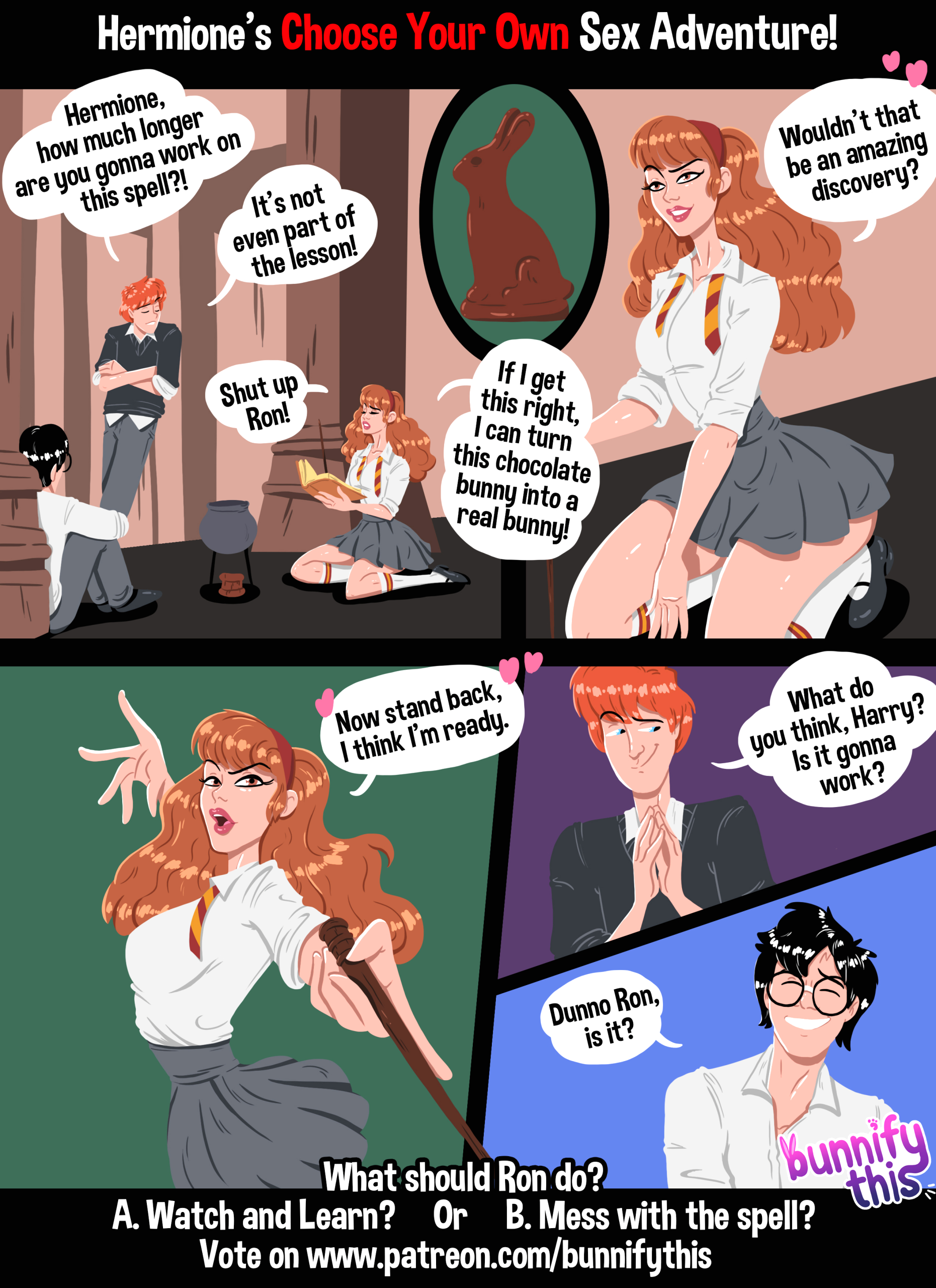 Hermione's Chose Your Own Sex Adventure page 1