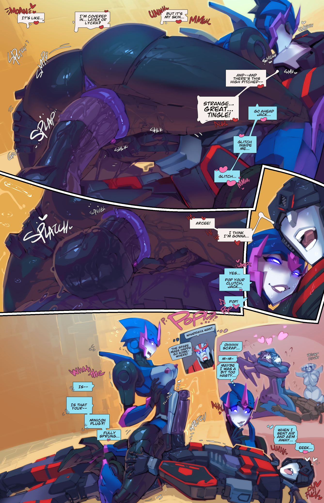 Jack X Arcee: "Autobutt Jack" page 6
