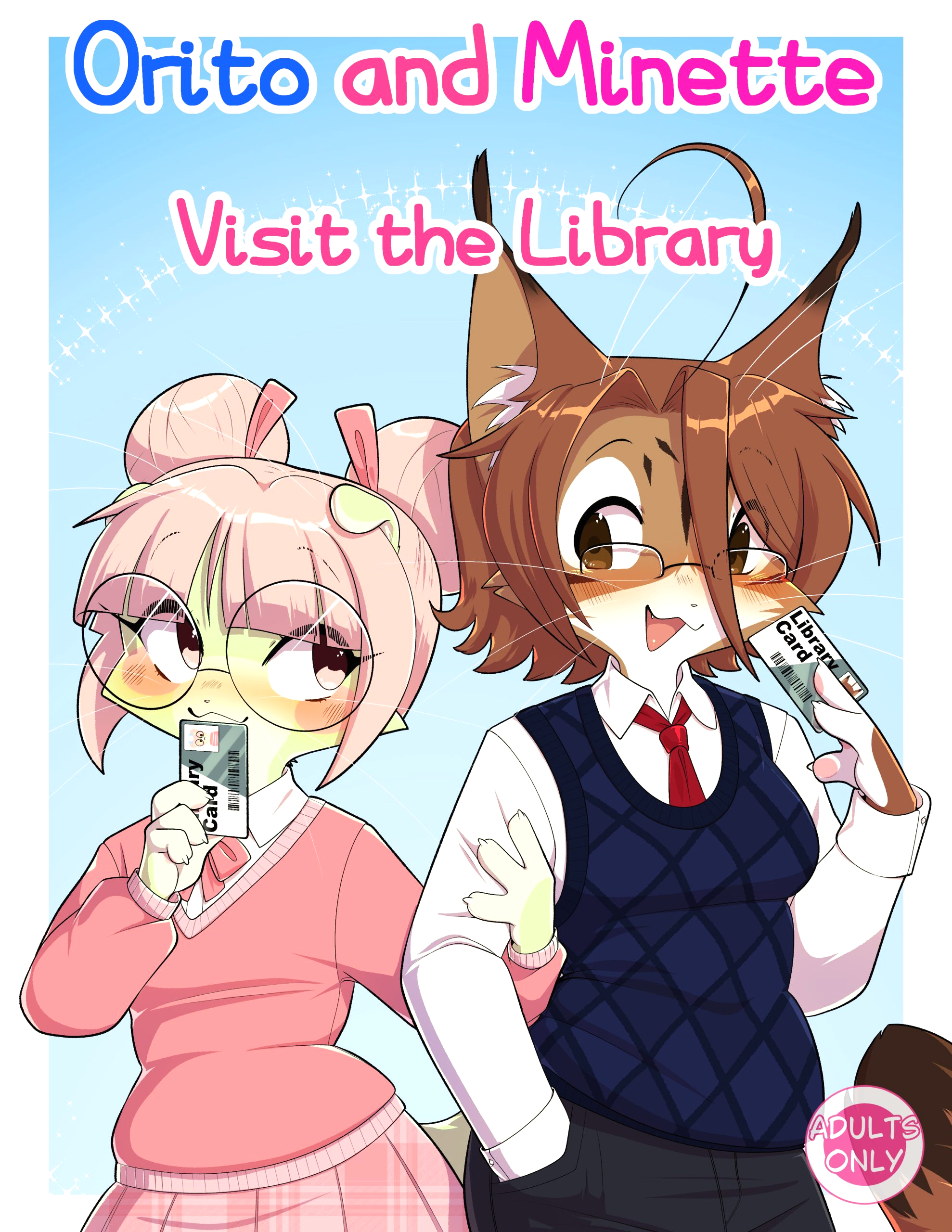 Orito and Minette: Visit the Library page 1