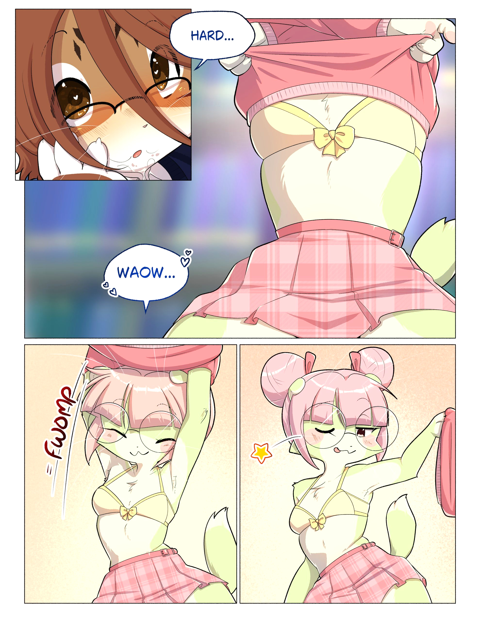 Orito and Minette: Visit the Library page 11