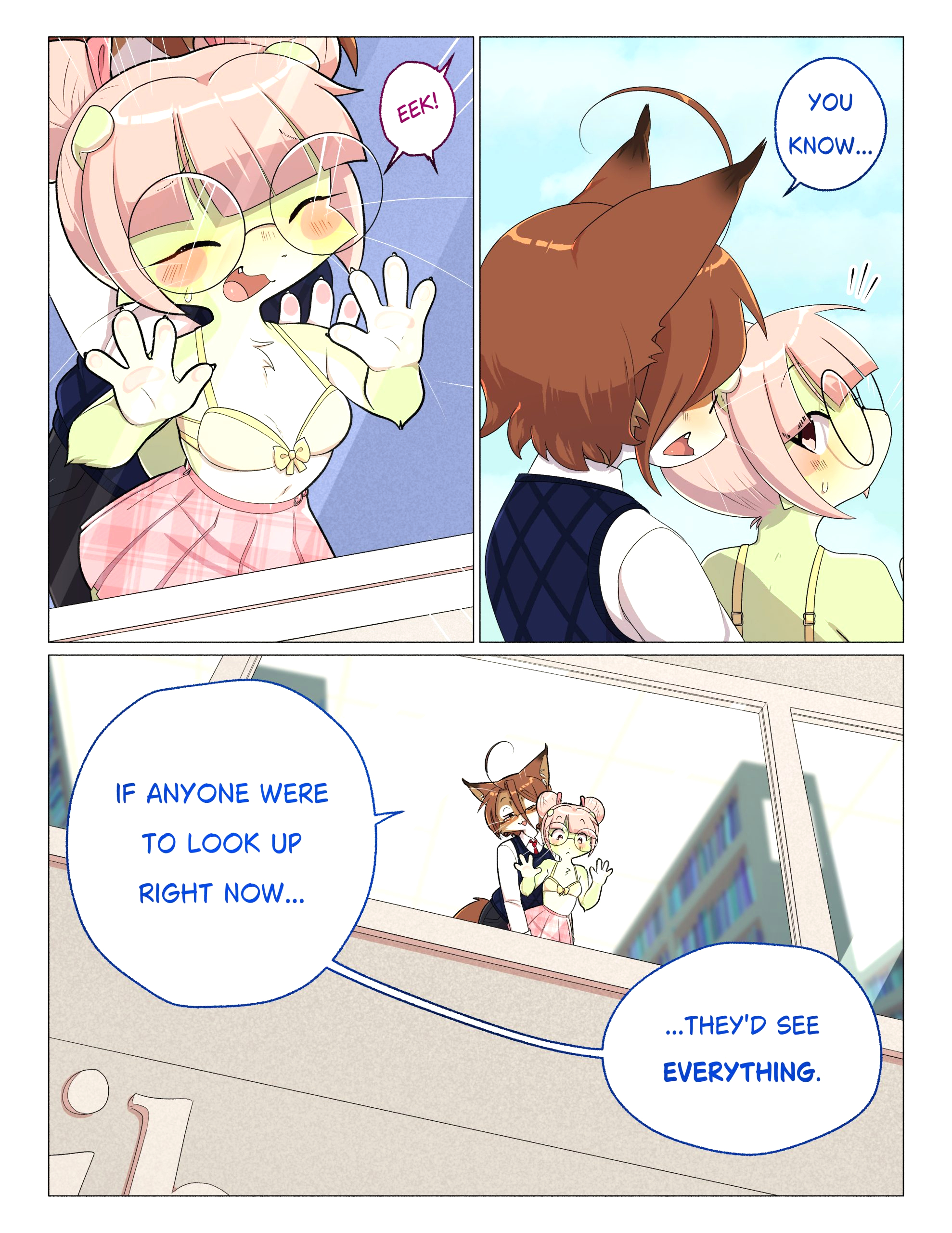 Orito and Minette: Visit the Library page 15