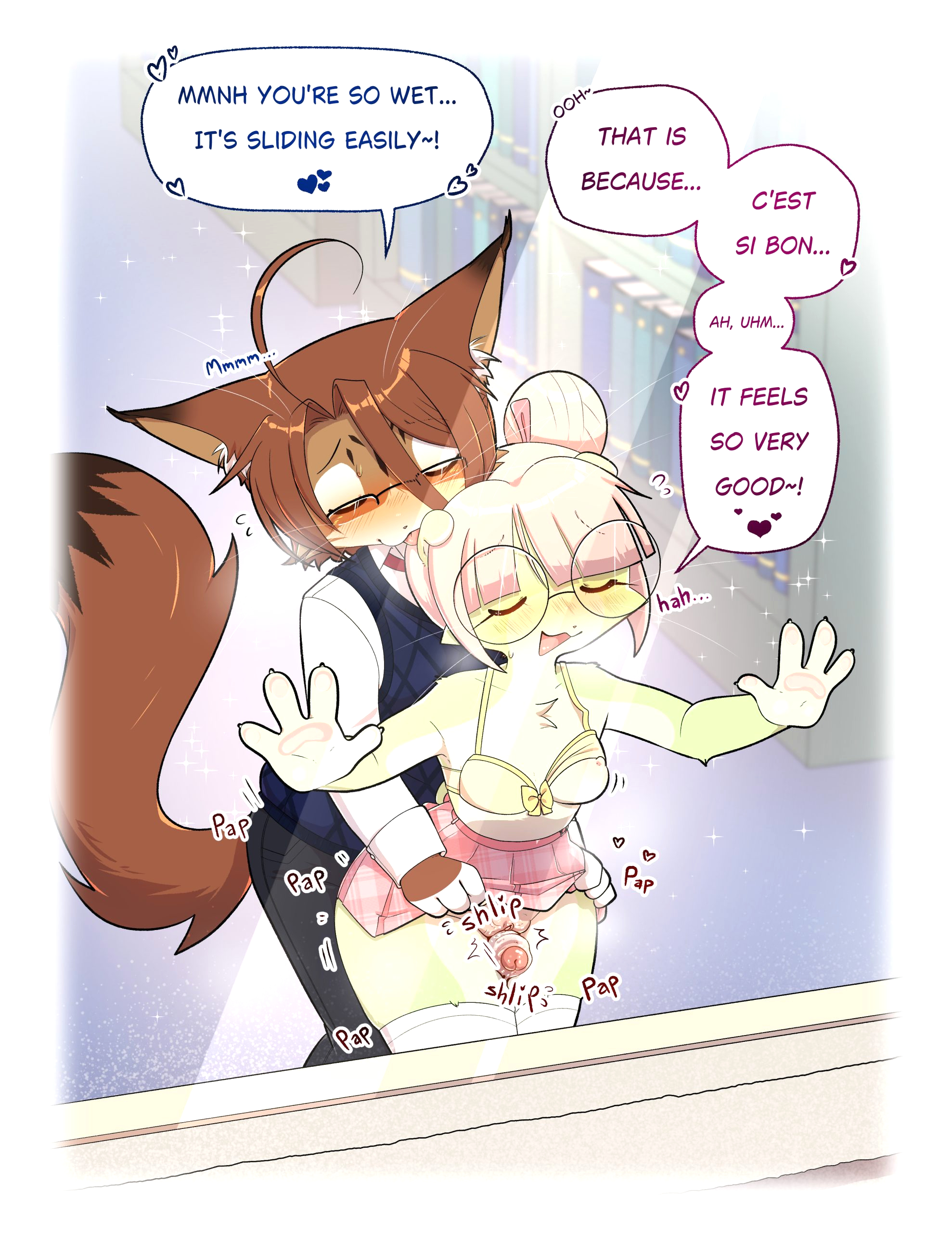 Orito and Minette: Visit the Library page 19