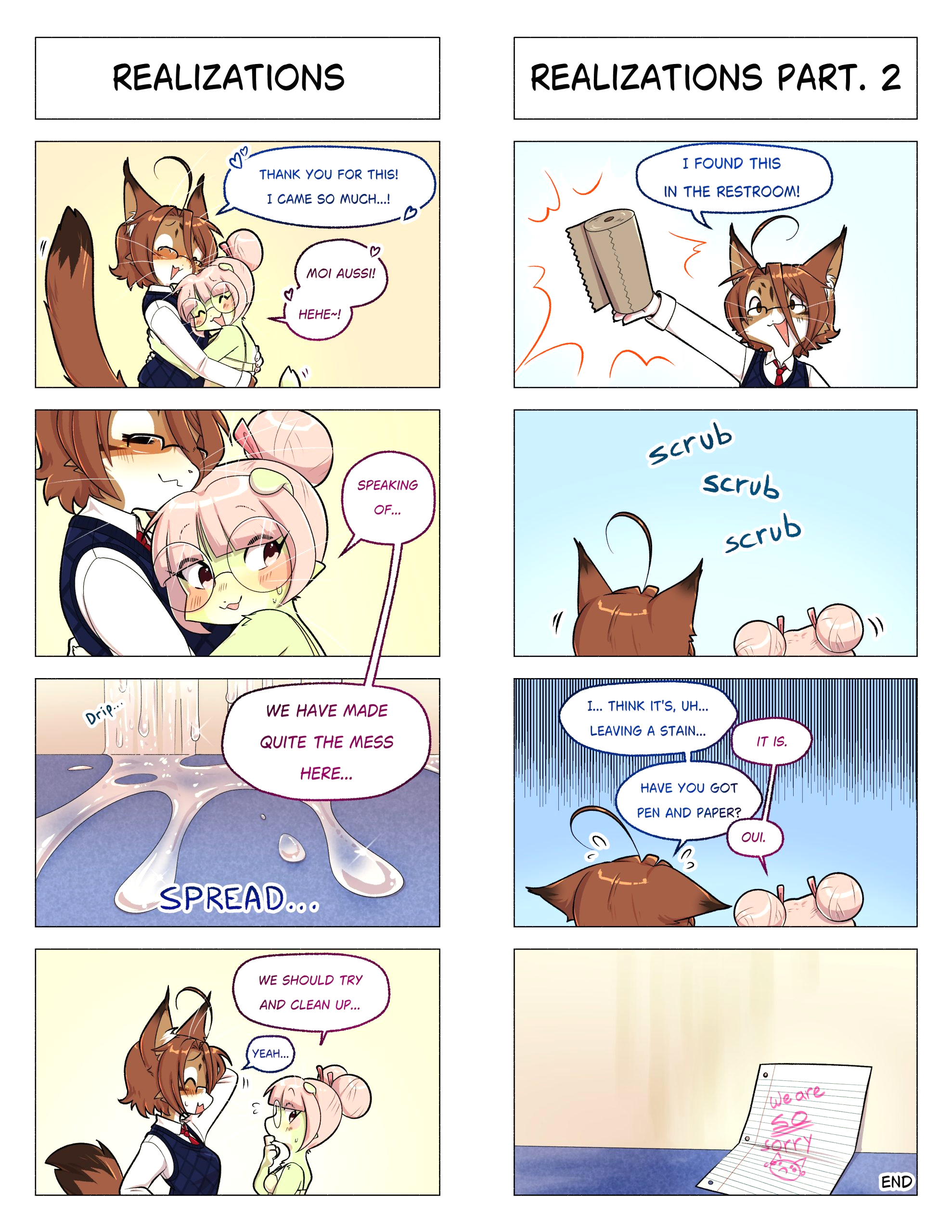 Orito and Minette: Visit the Library page 24