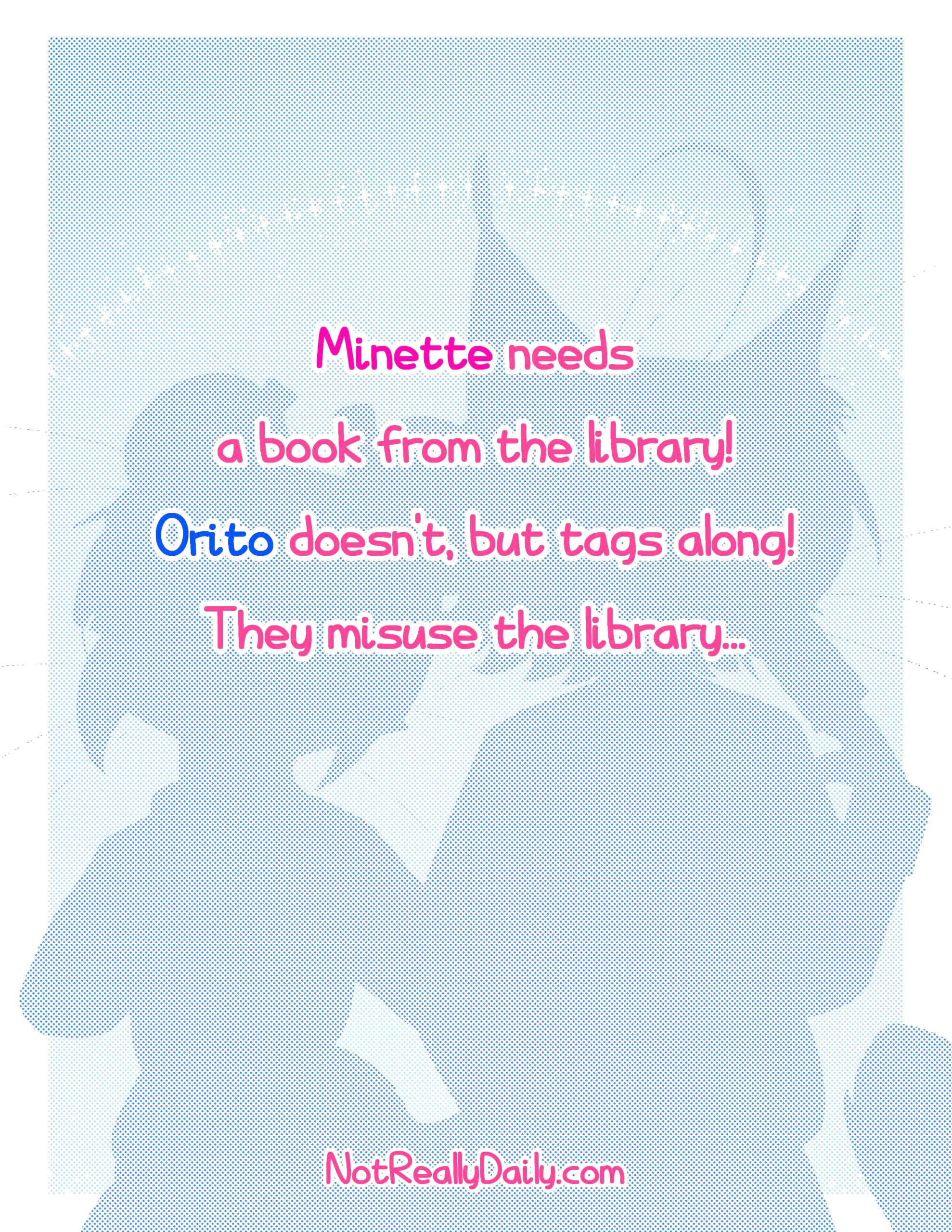 Orito and Minette: Visit the Library page 27
