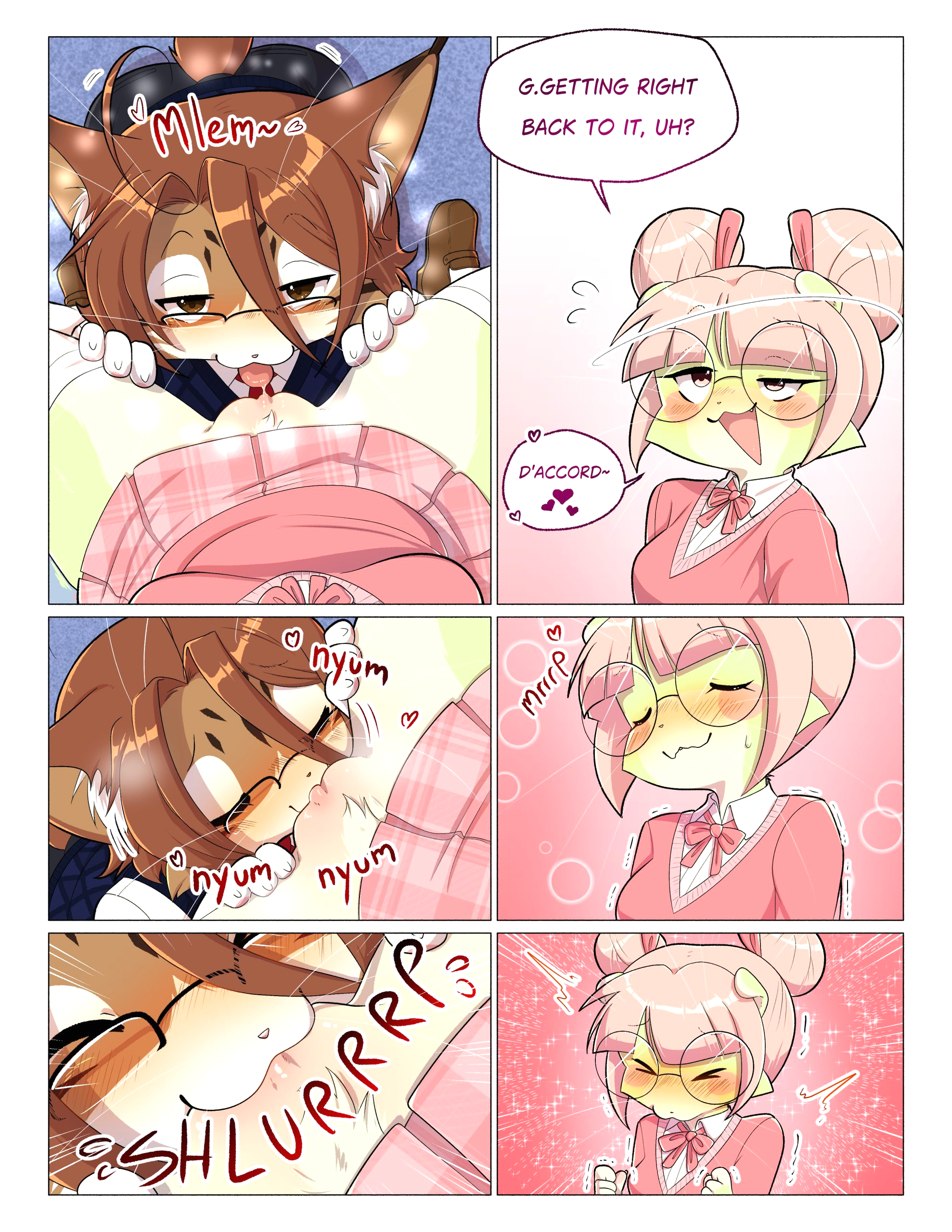 Orito and Minette: Visit the Library page 9