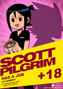Scott Pilgrim Has a Job page 1