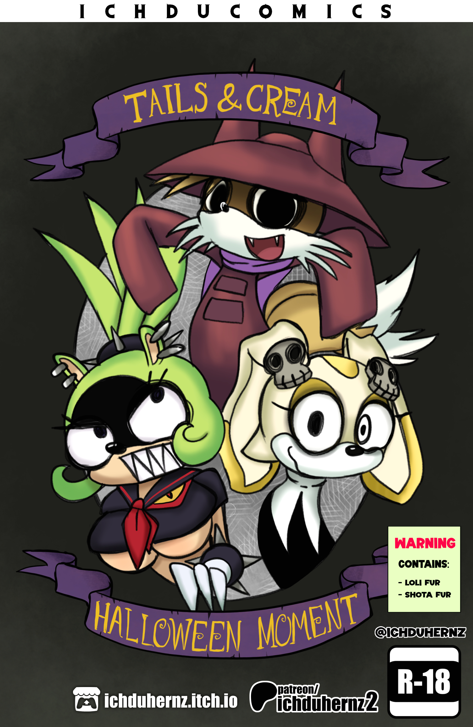 Tails and Cream Halloween Moment page 1