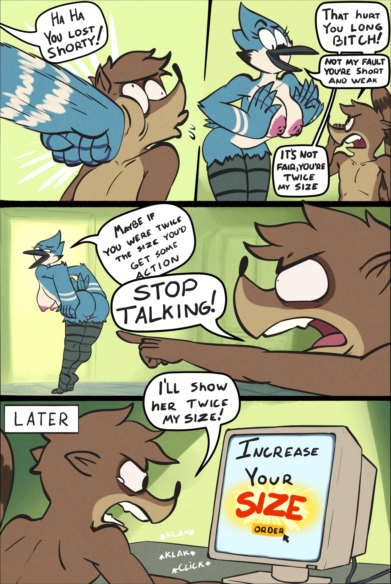 A regular show comic page 1
