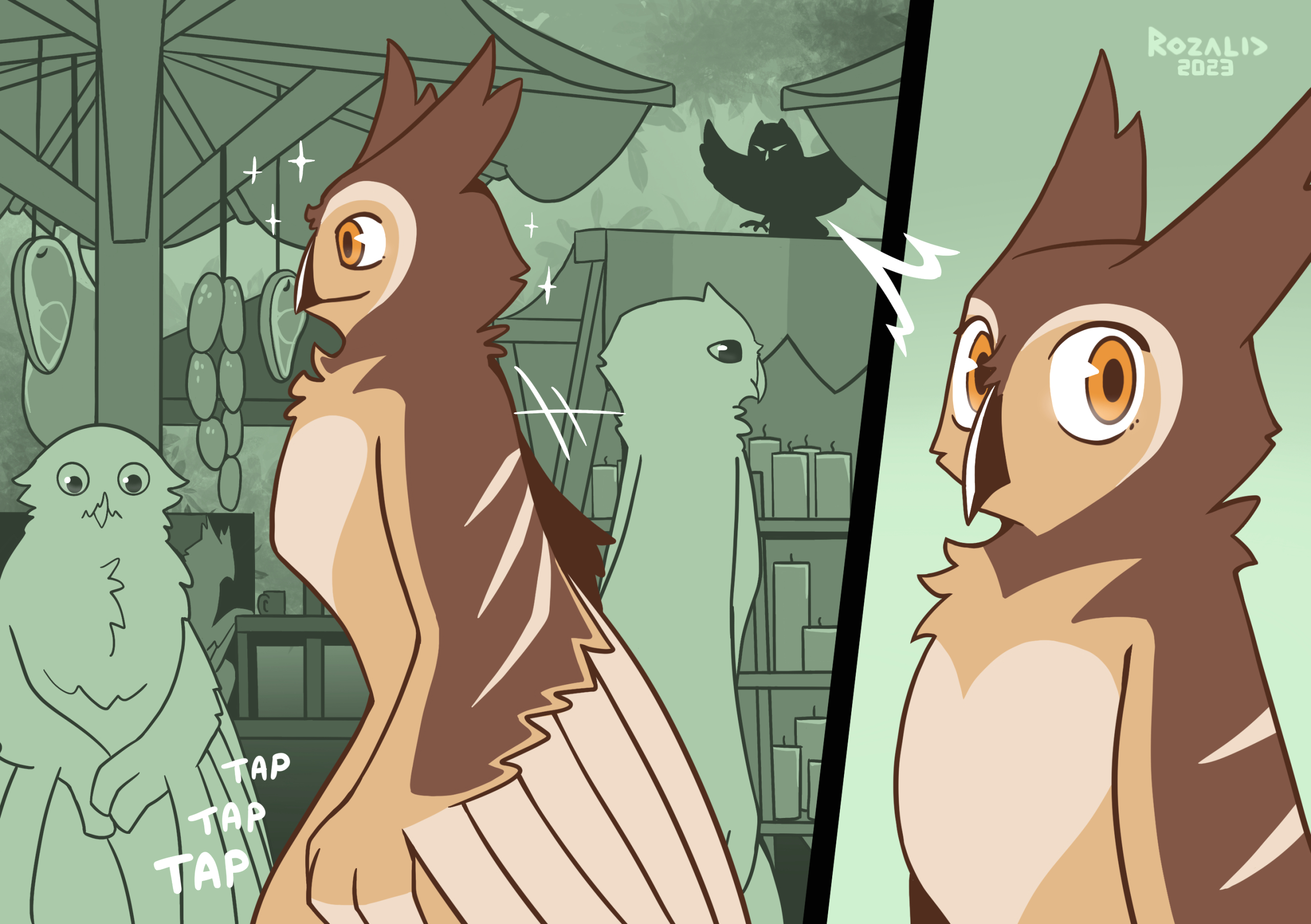 Kinky Owls: Bondage page 1