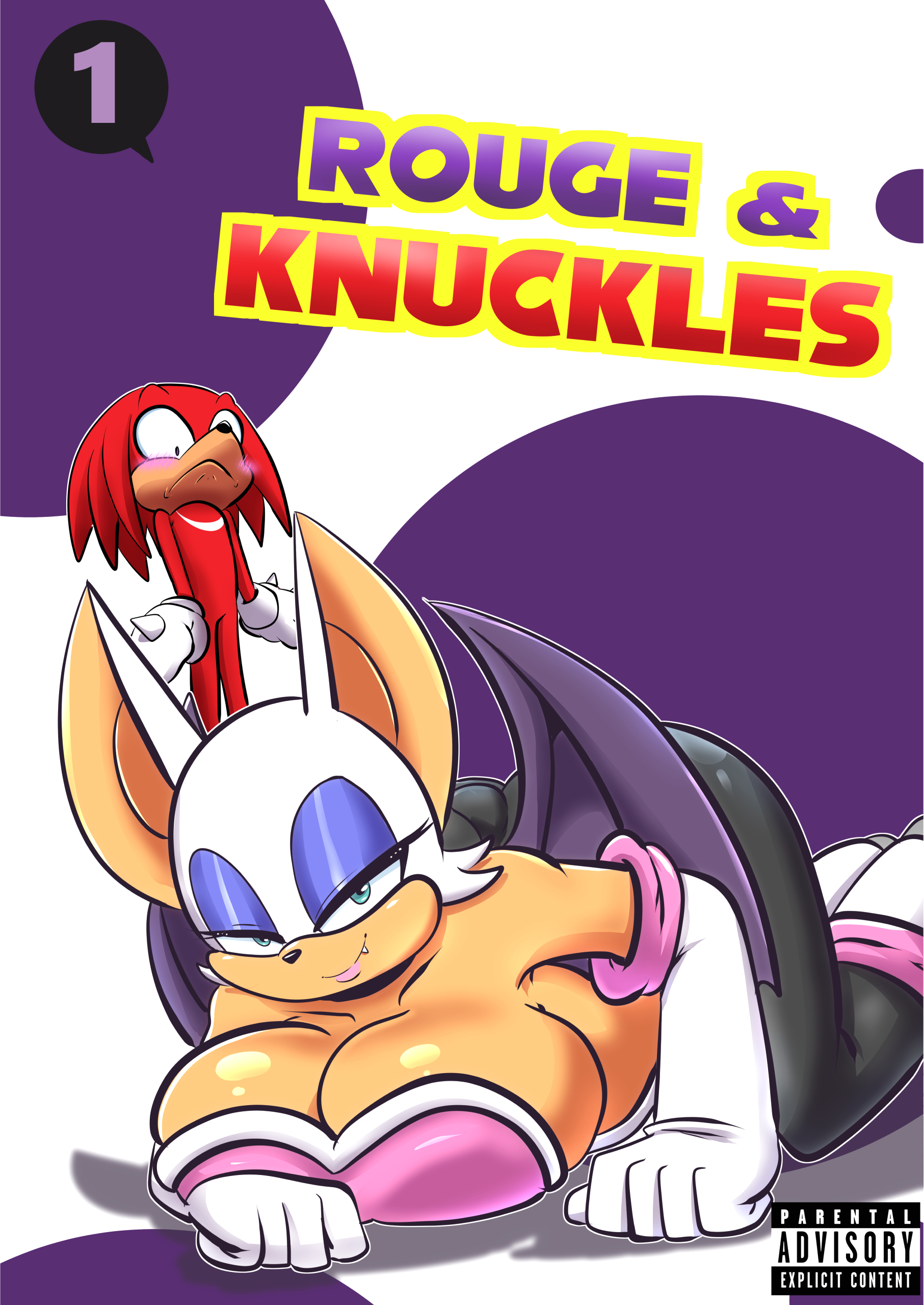Rouge and Knuckles Hentai Comic! page 1