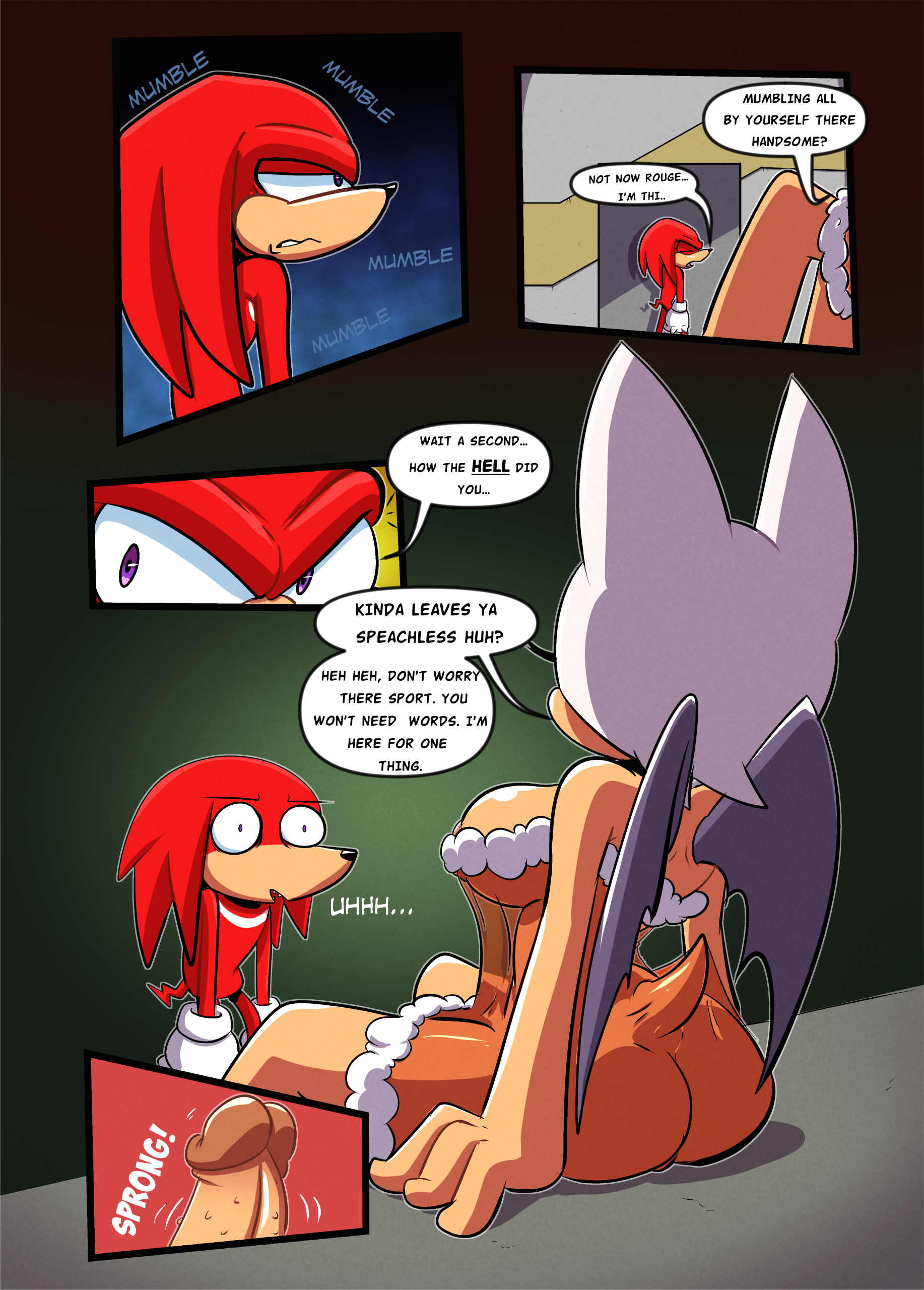 Rouge and Knuckles Hentai Comic! page 3