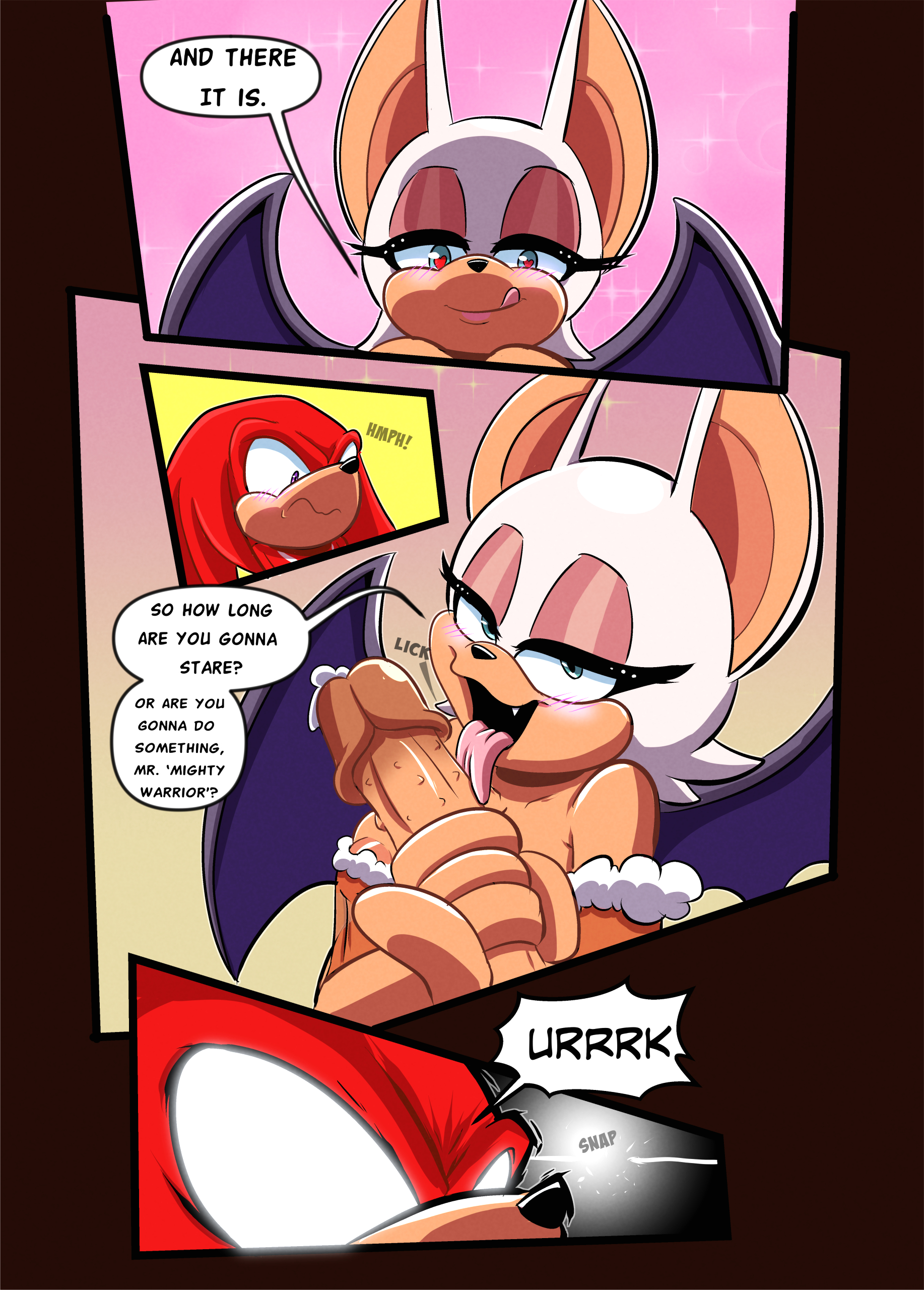 Rouge and Knuckles Hentai Comic! page 4