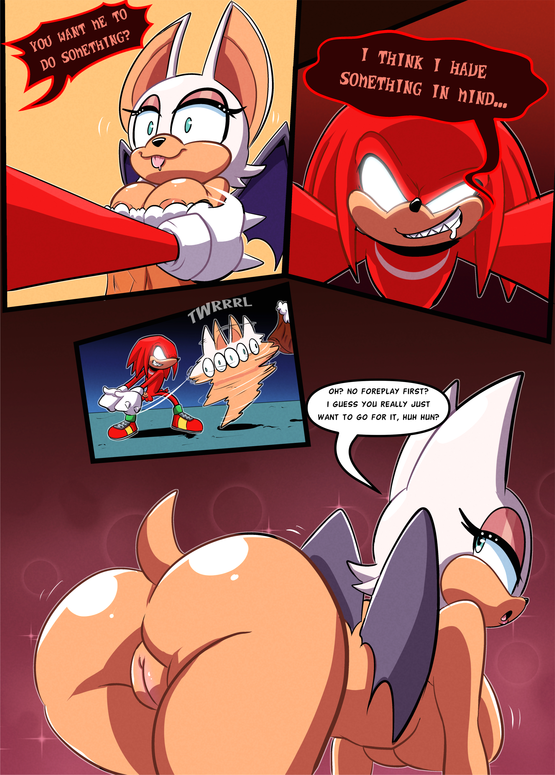 Rouge and Knuckles Hentai Comic! page 5