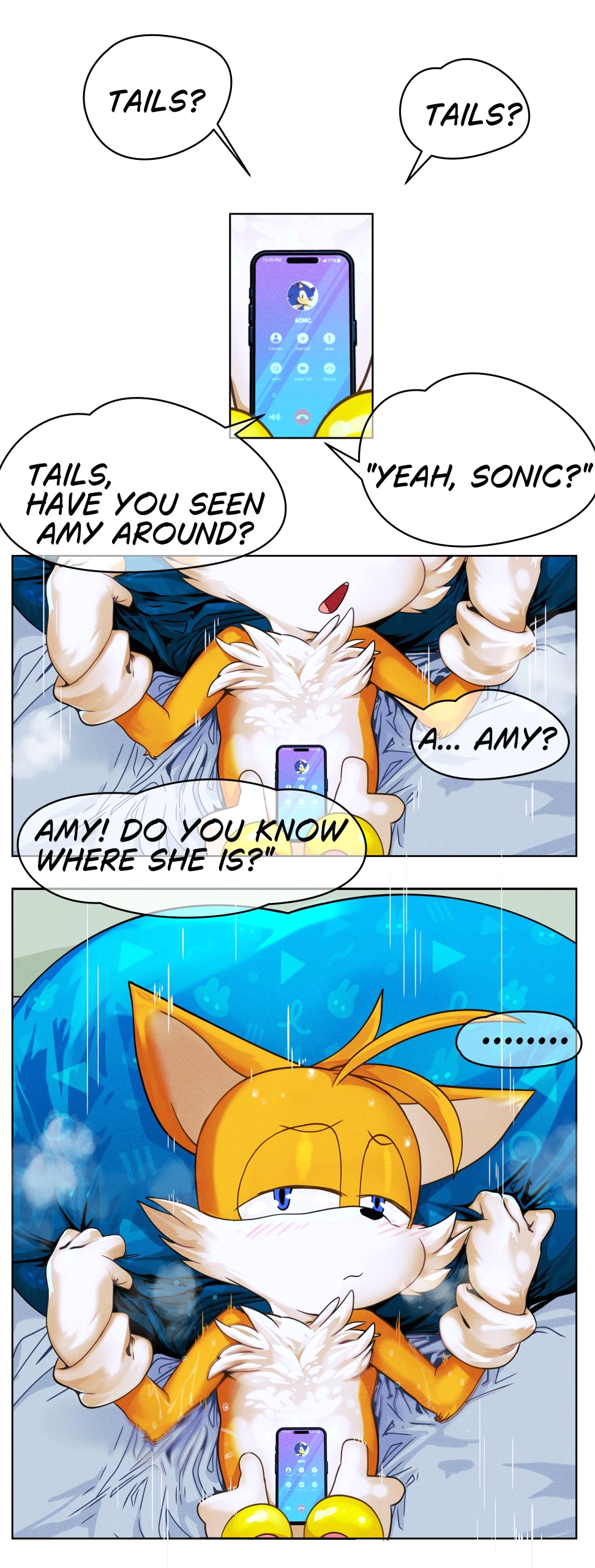 Amy Rose + Tails page 1