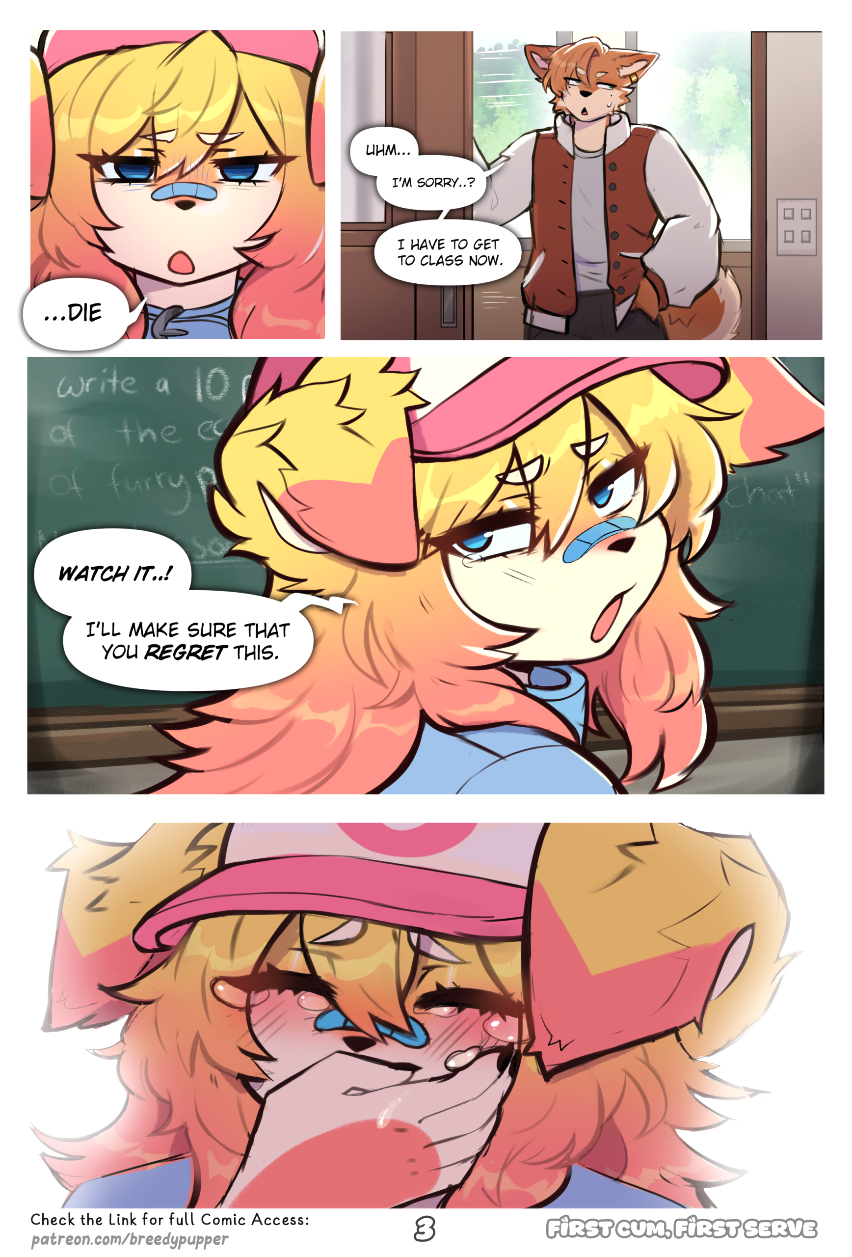 First Cum, First Serve! page 4