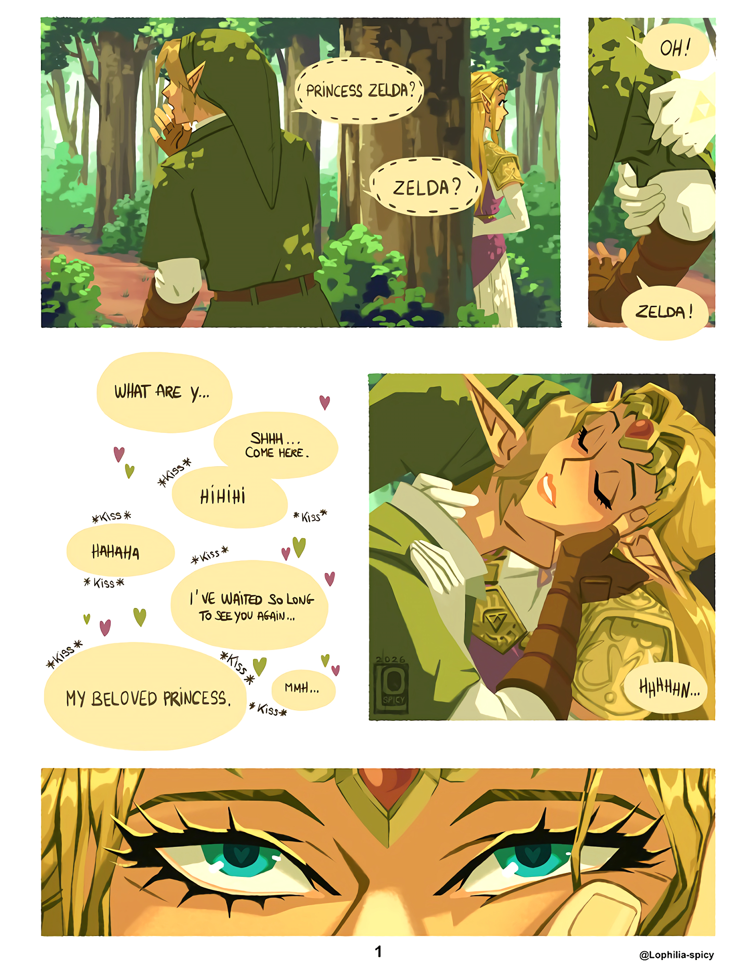 Link and Zelda's Secret Rendezvous page 1