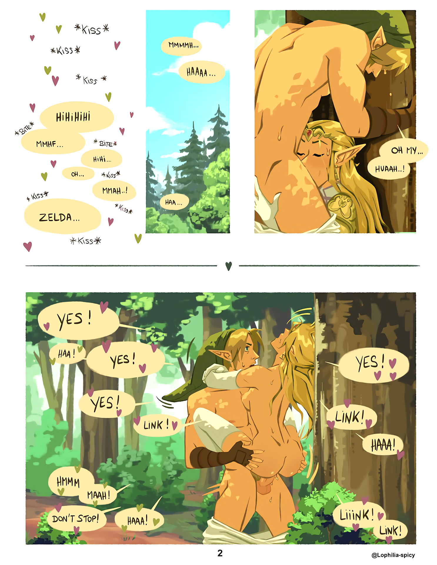 Link and Zelda's Secret Rendezvous page 2