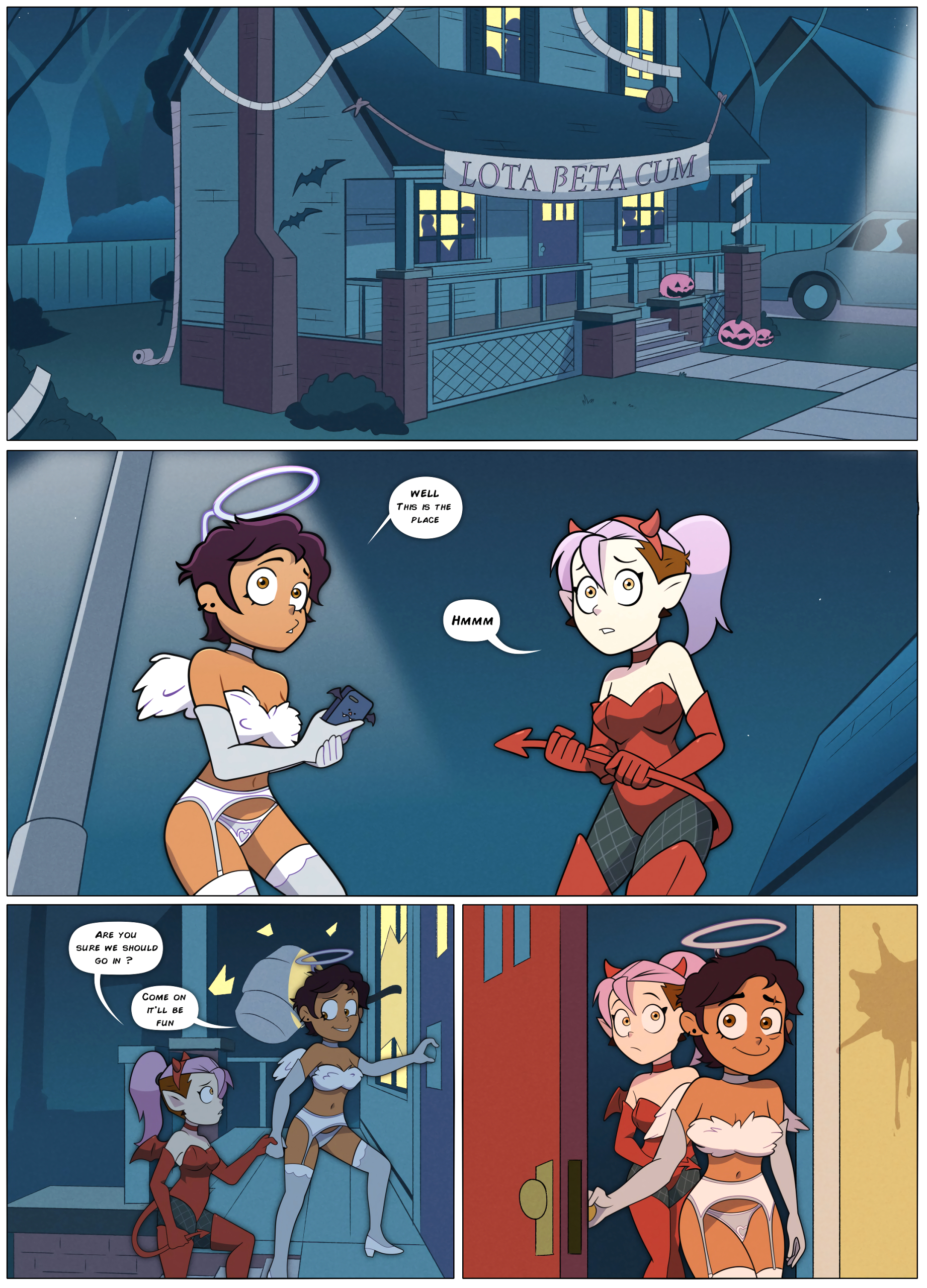 Luz and Amity's Halloween Party page 1