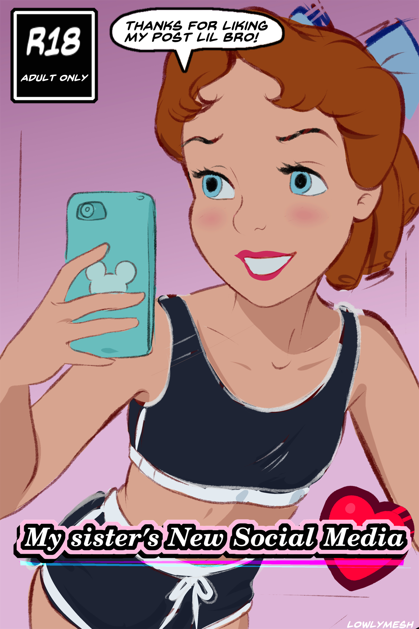 My sister's New Social Media page 1
