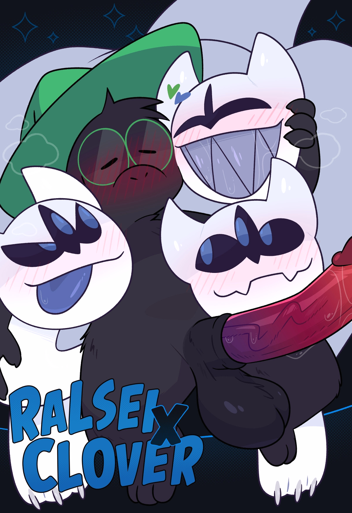 Ralsei x Clover page 1