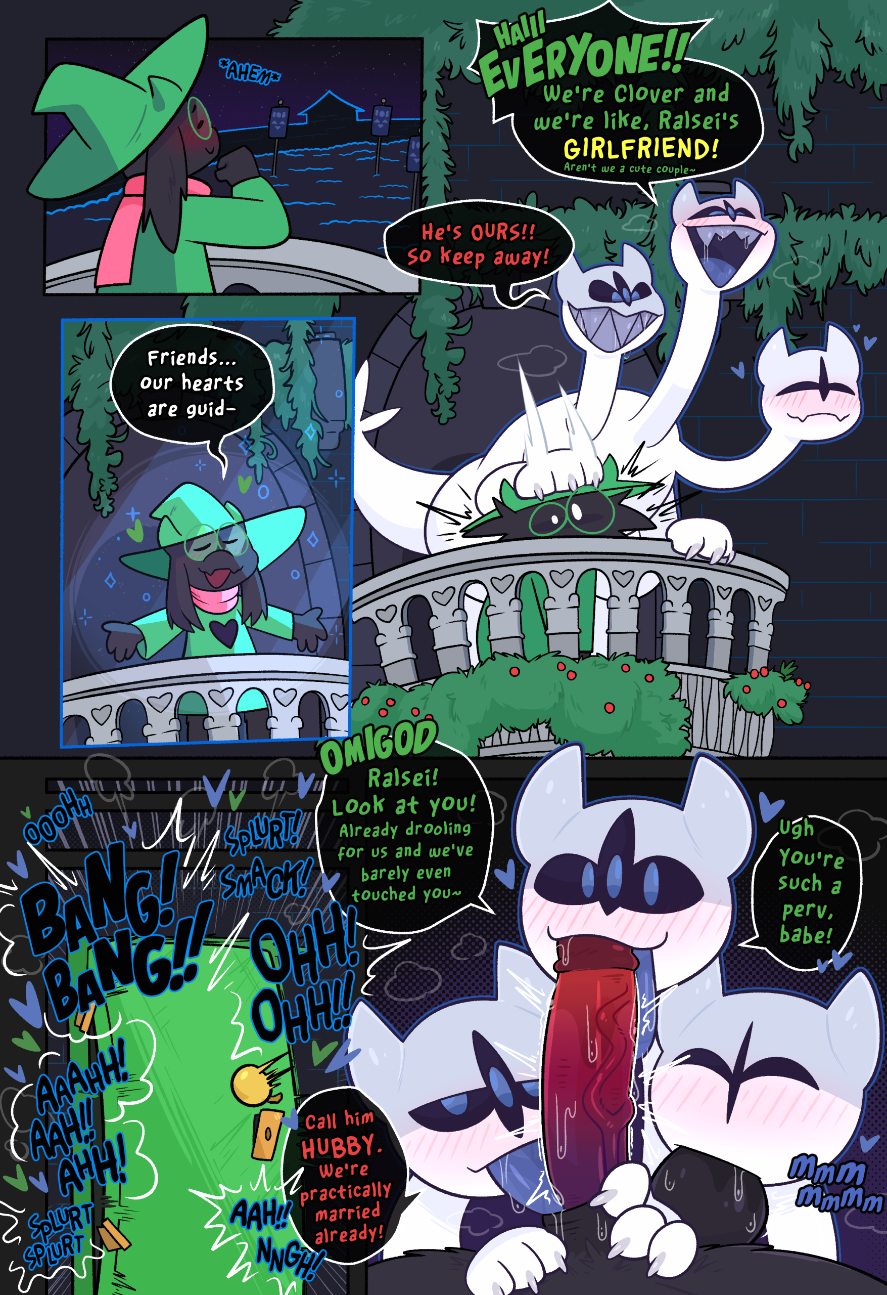 Ralsei x Clover page 21