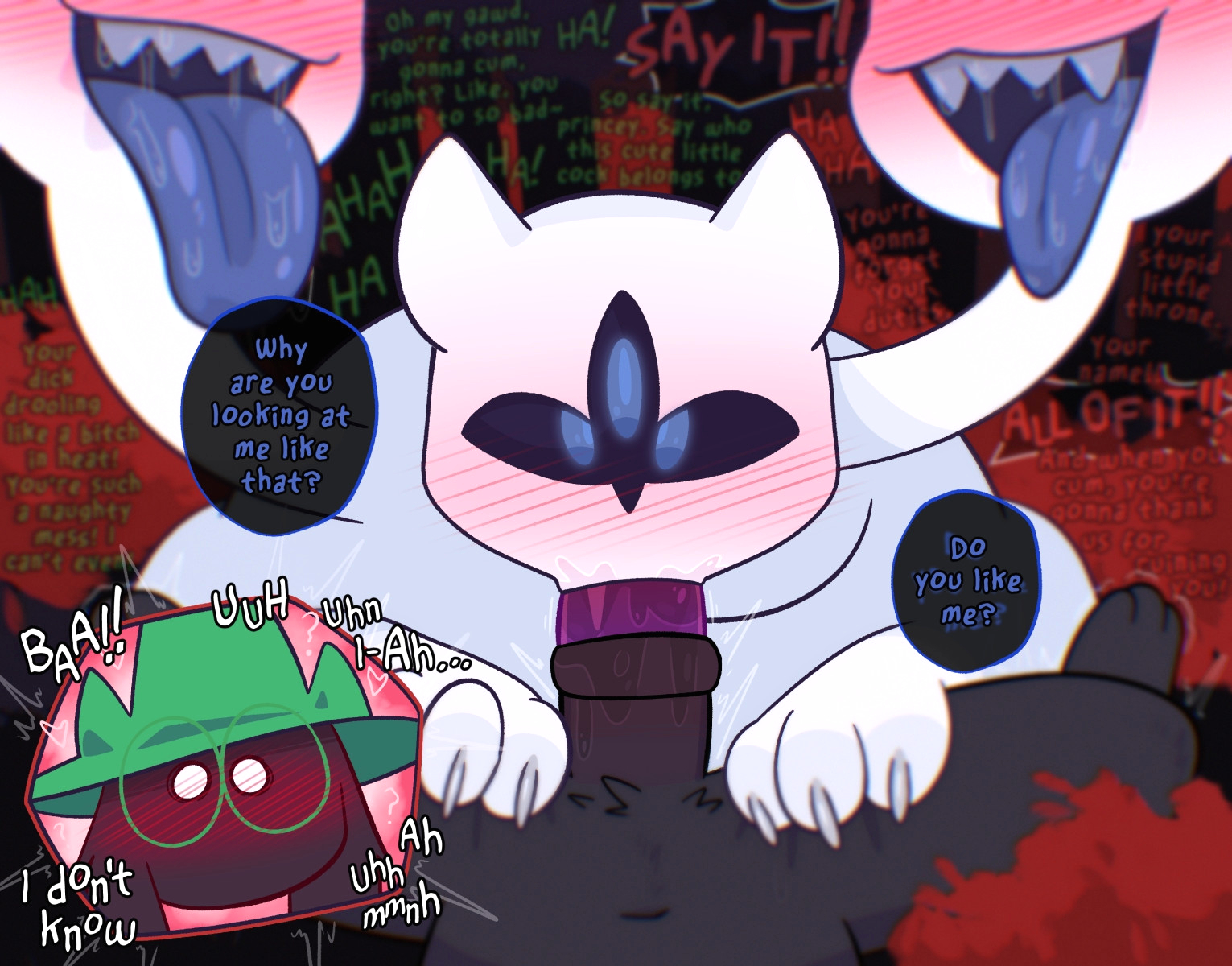 Ralsei x Clover page 6