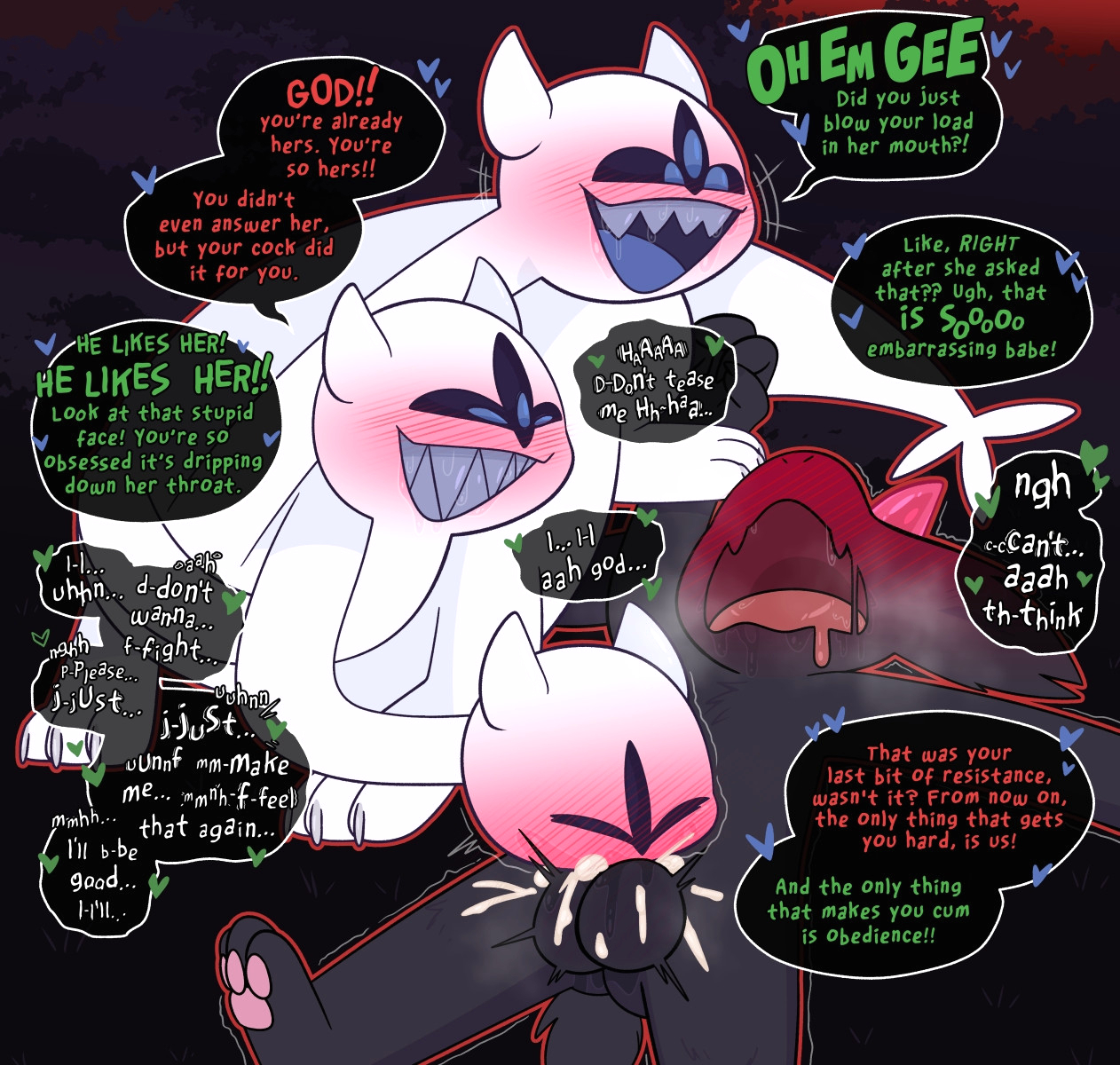 Ralsei x Clover page 7