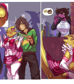 Alphys x Kris x Susie page 1