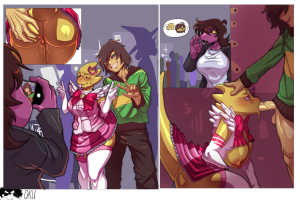 Alphys x Kris x Susie page 1