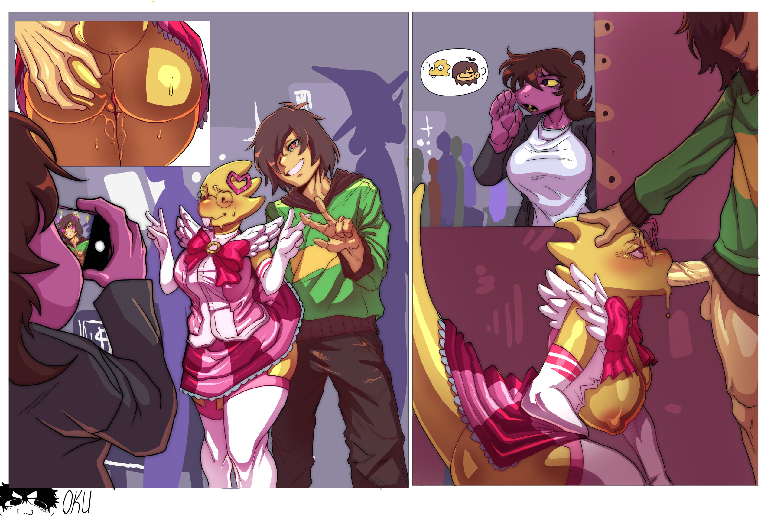 Alphys x Kris x Susie page 1