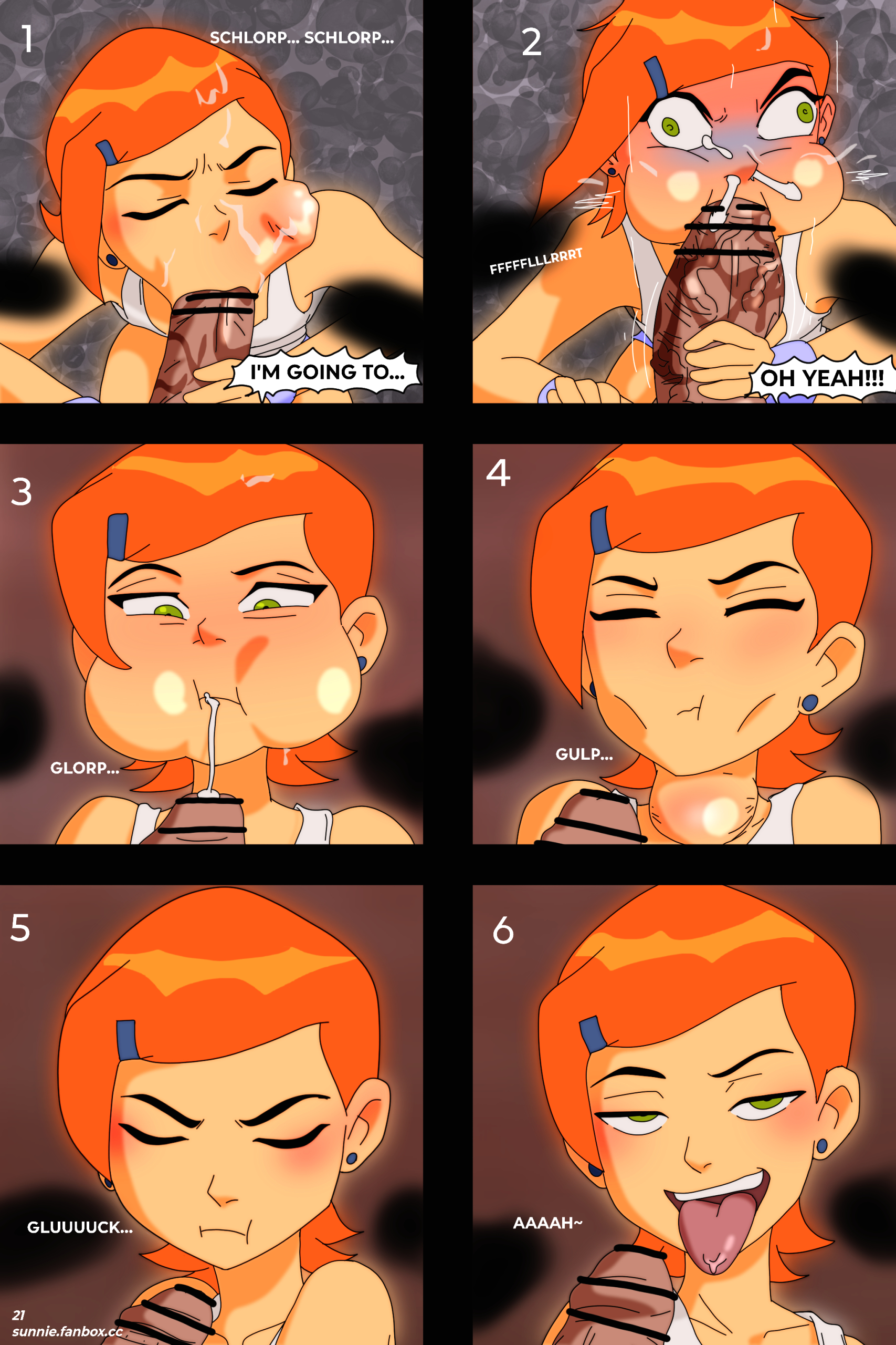 Gwen Caught By The Mouth page 22
