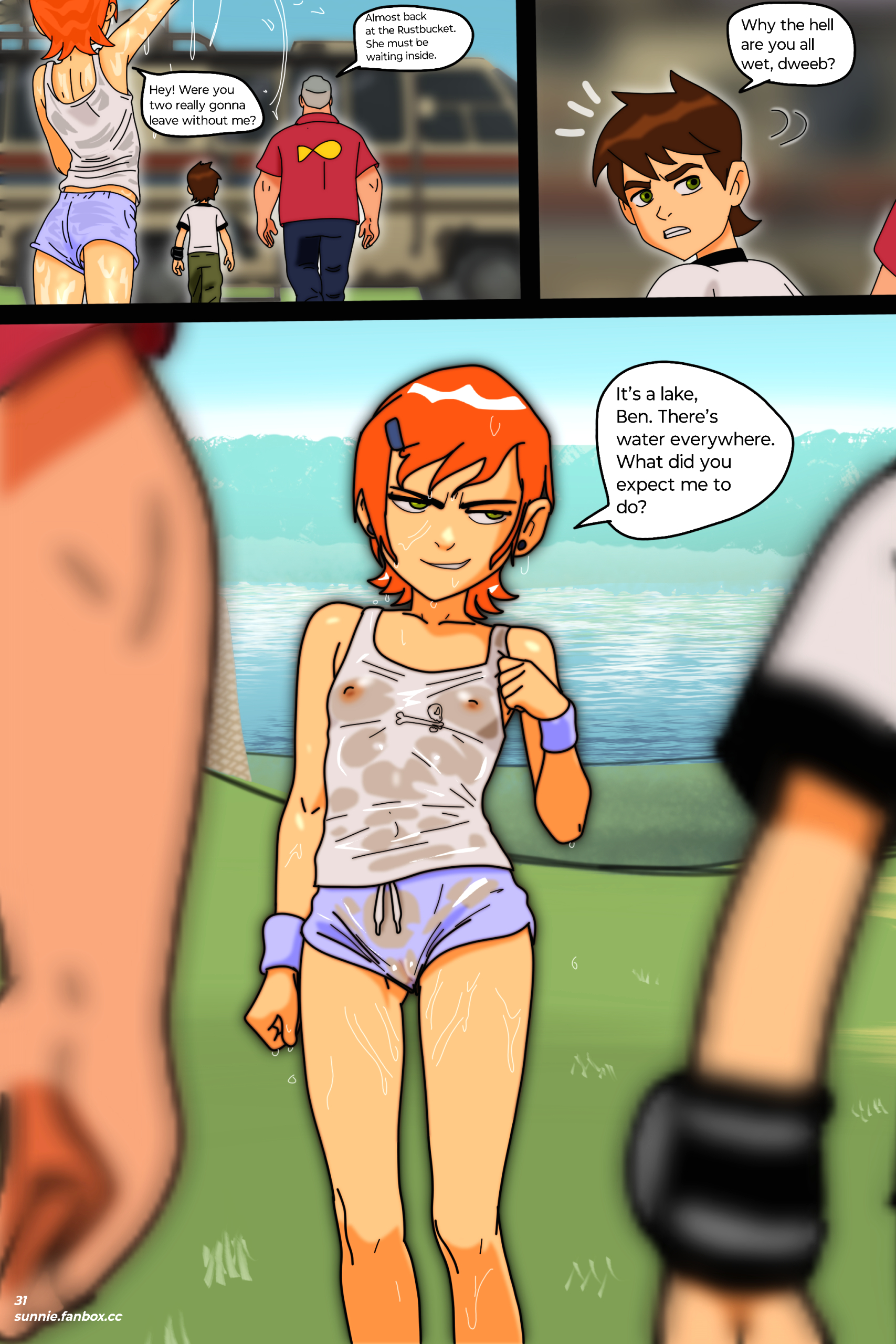 Gwen Caught By The Mouth page 32
