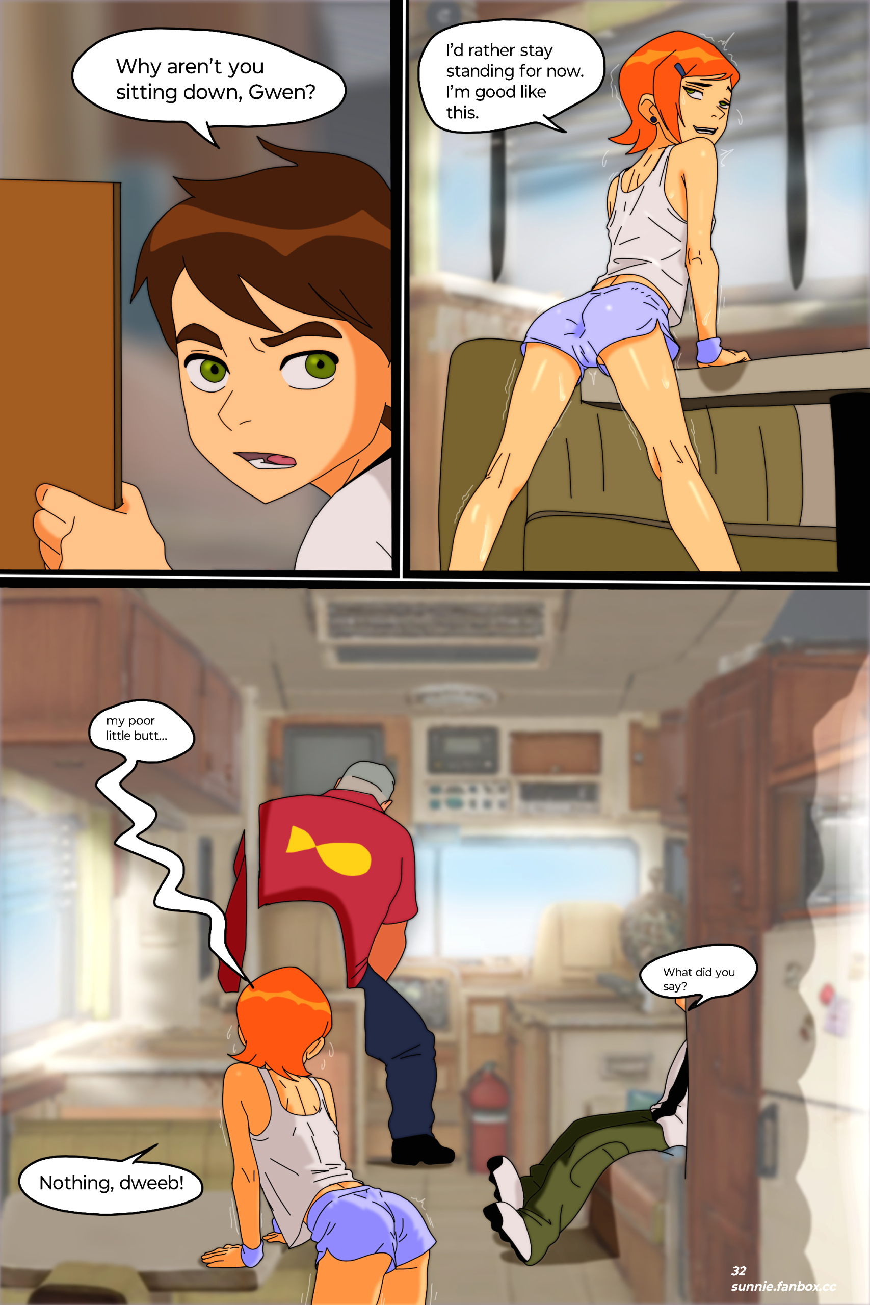 Gwen Caught By The Mouth page 33
