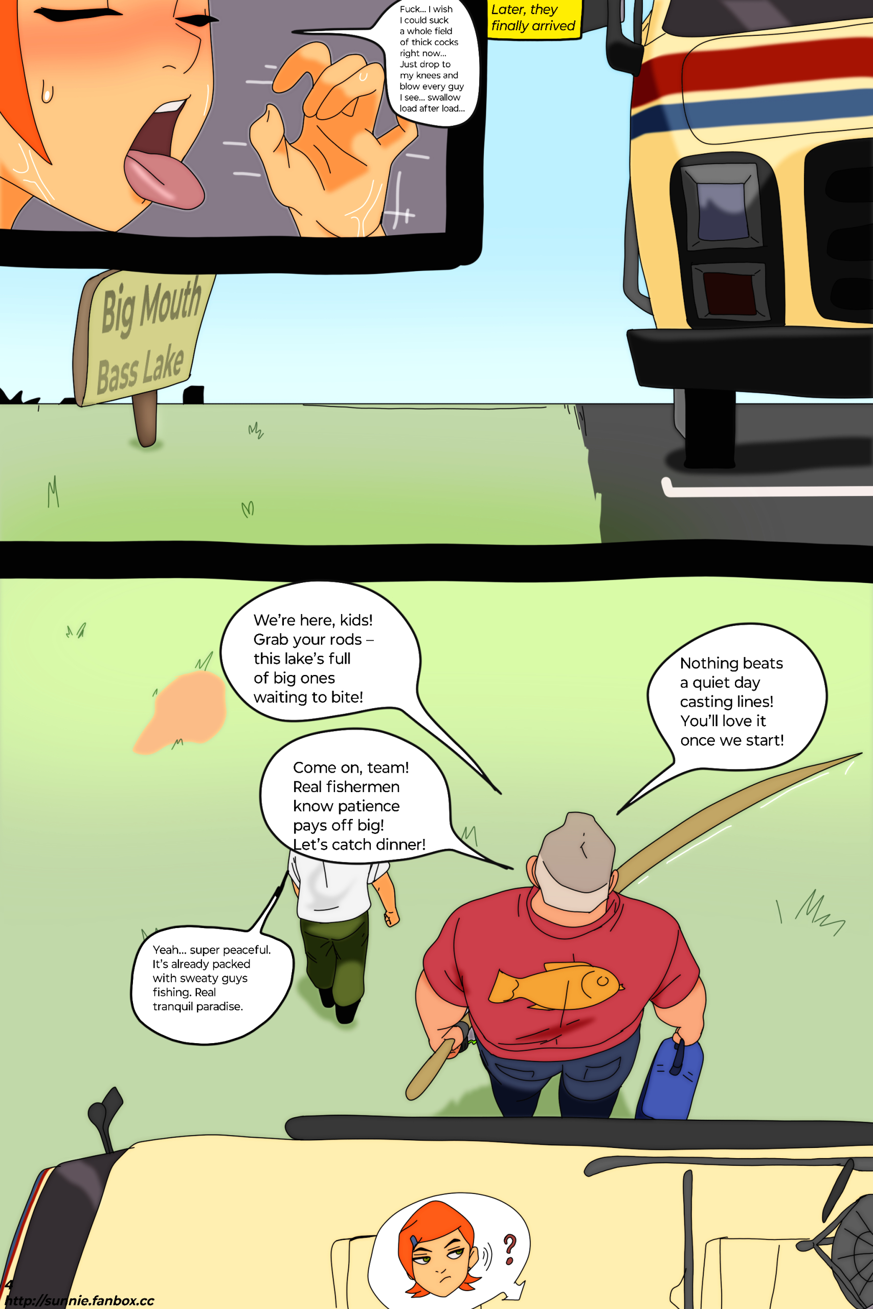 Gwen Caught By The Mouth page 5