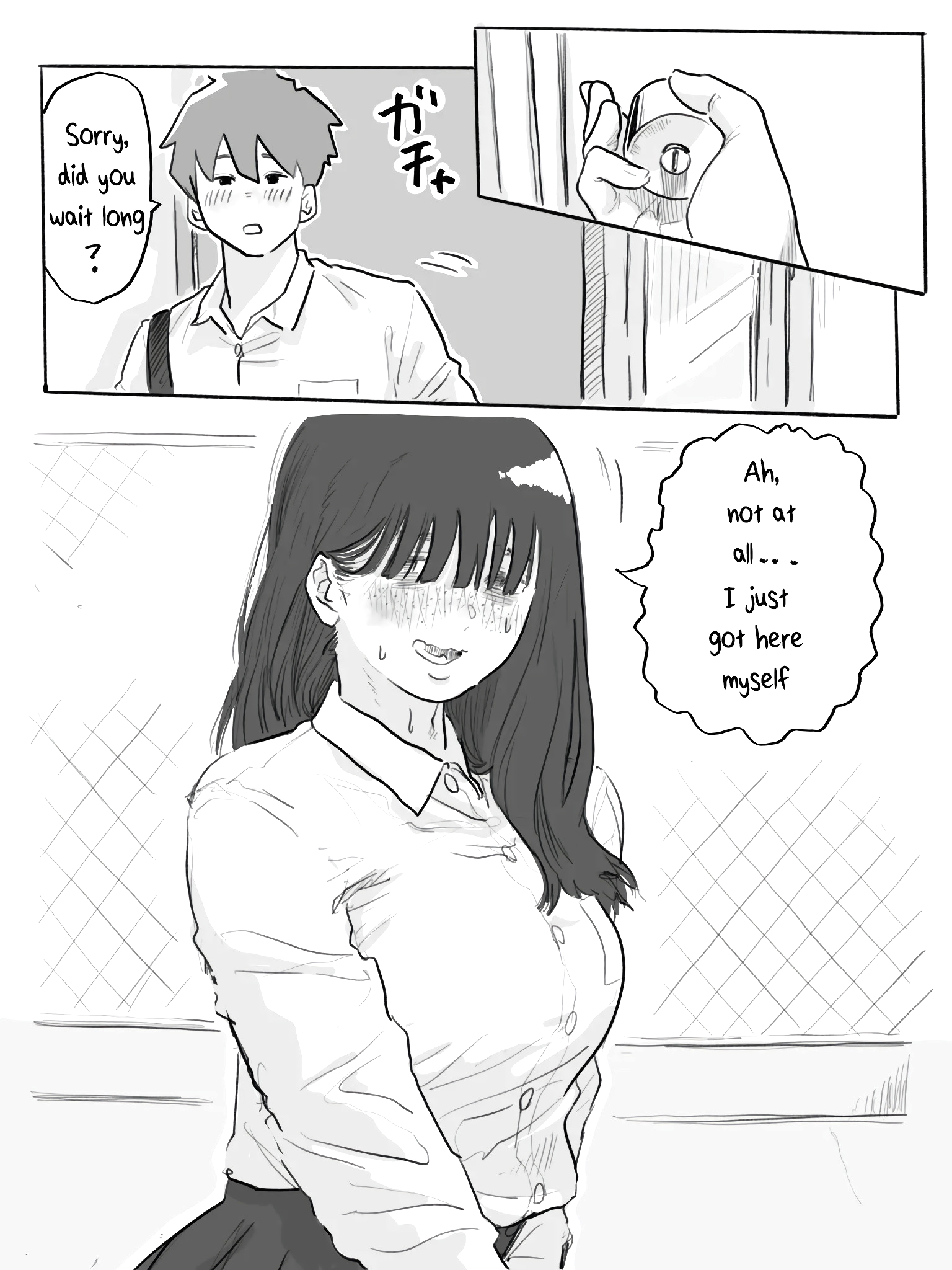 The Clumsy Nemophila 2: A Story of a Shy, Busty Girl Having Intimacy on the School Rooftop page 1