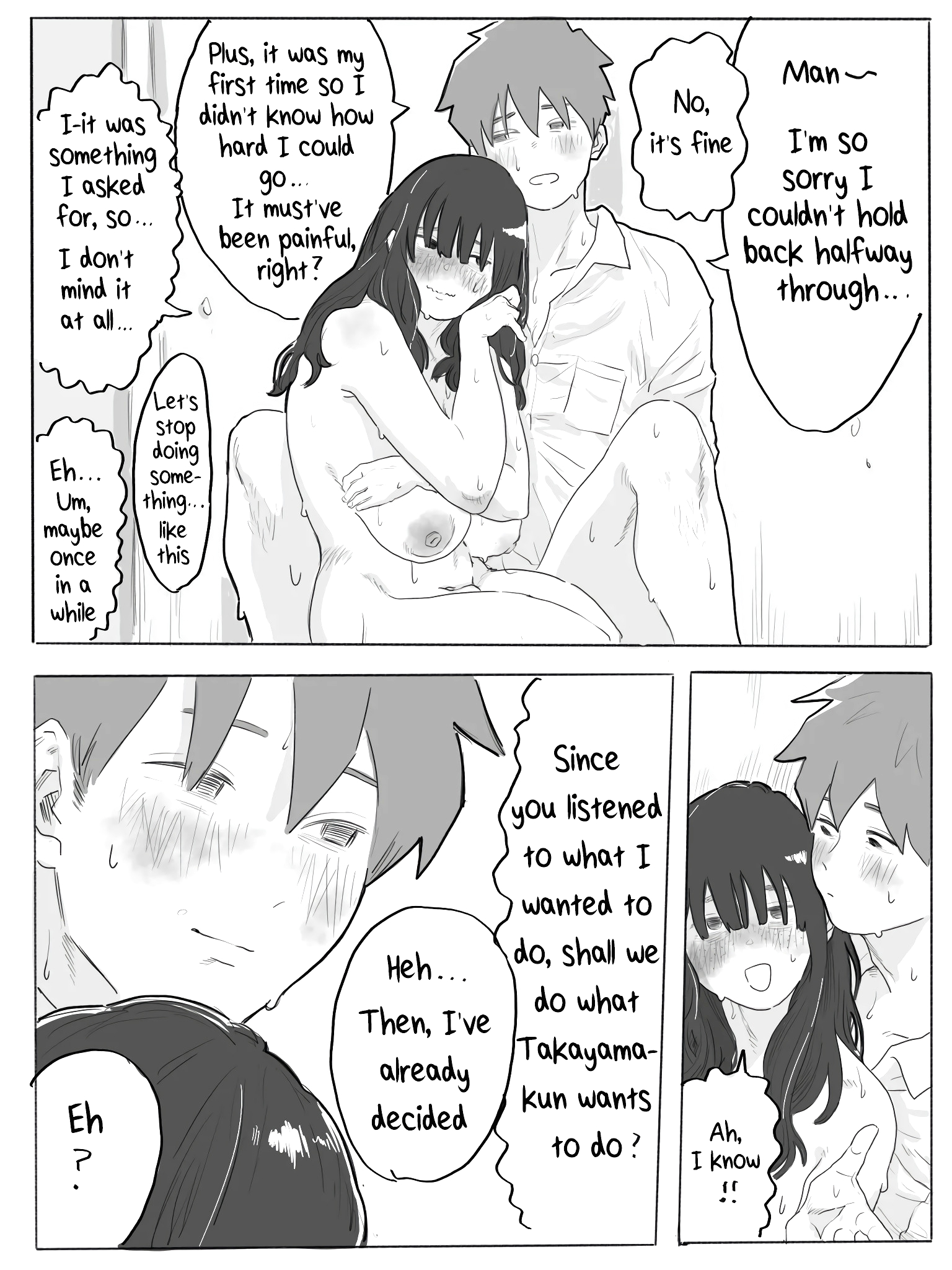The Clumsy Nemophila 2: A Story of a Shy, Busty Girl Having Intimacy on the School Rooftop page 21