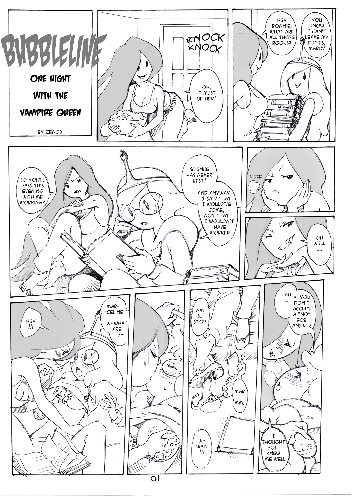 Bubbleline: One night with vampire Queen page 1