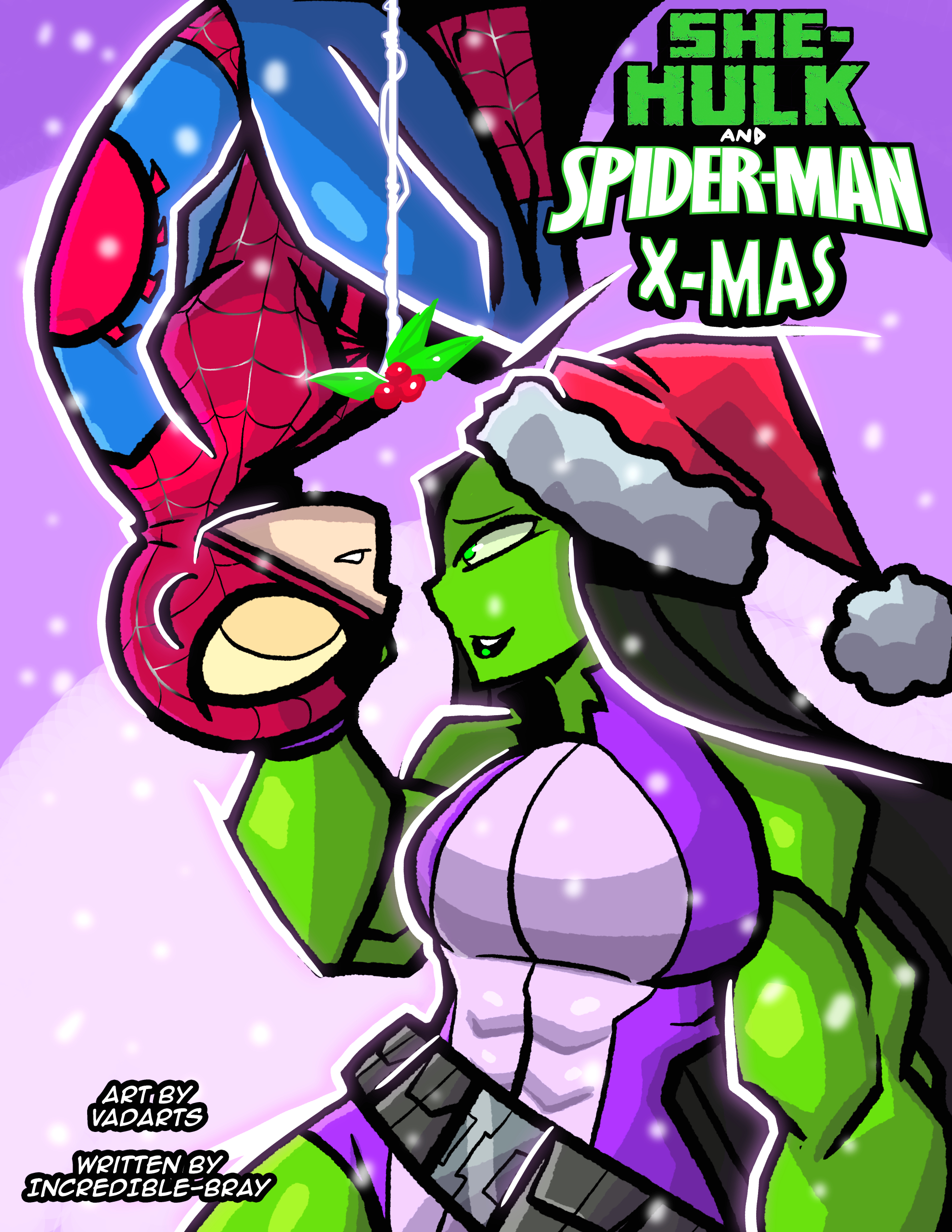 She-Hulk and Spidey X-Mas page 1