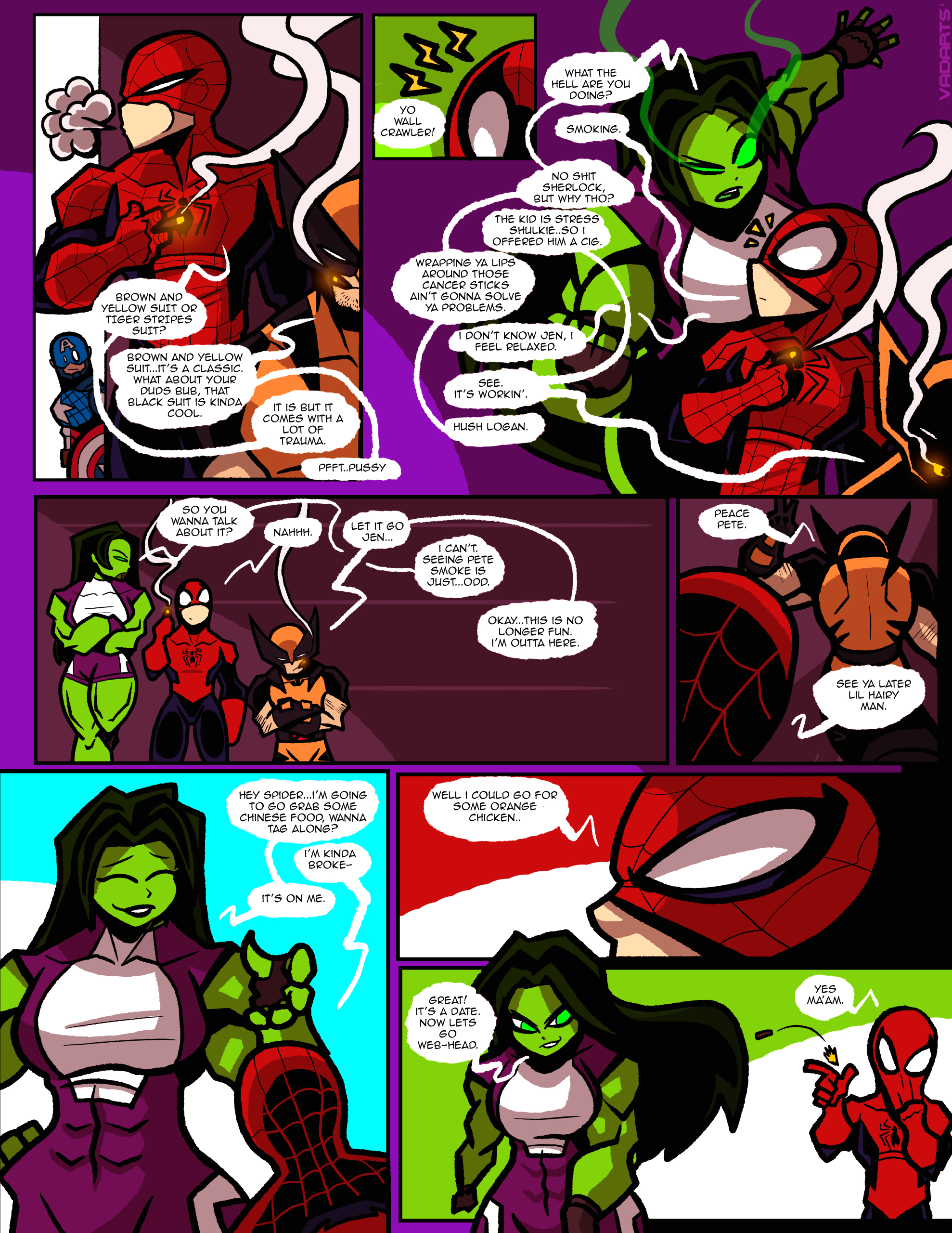 She-Hulk and Spidey X-Mas page 2