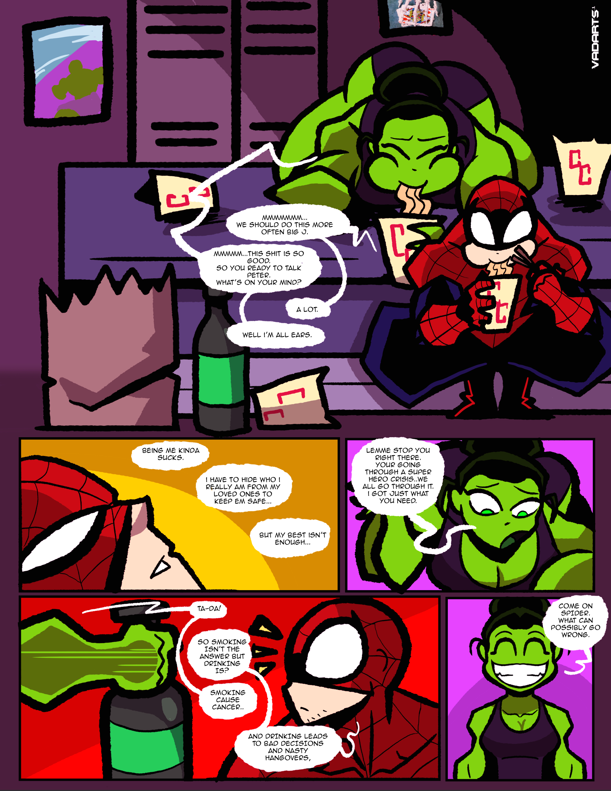 She-Hulk and Spidey X-Mas page 3