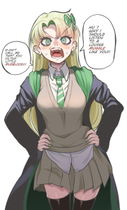 Female Draco Malfoy doesn't like you page 1