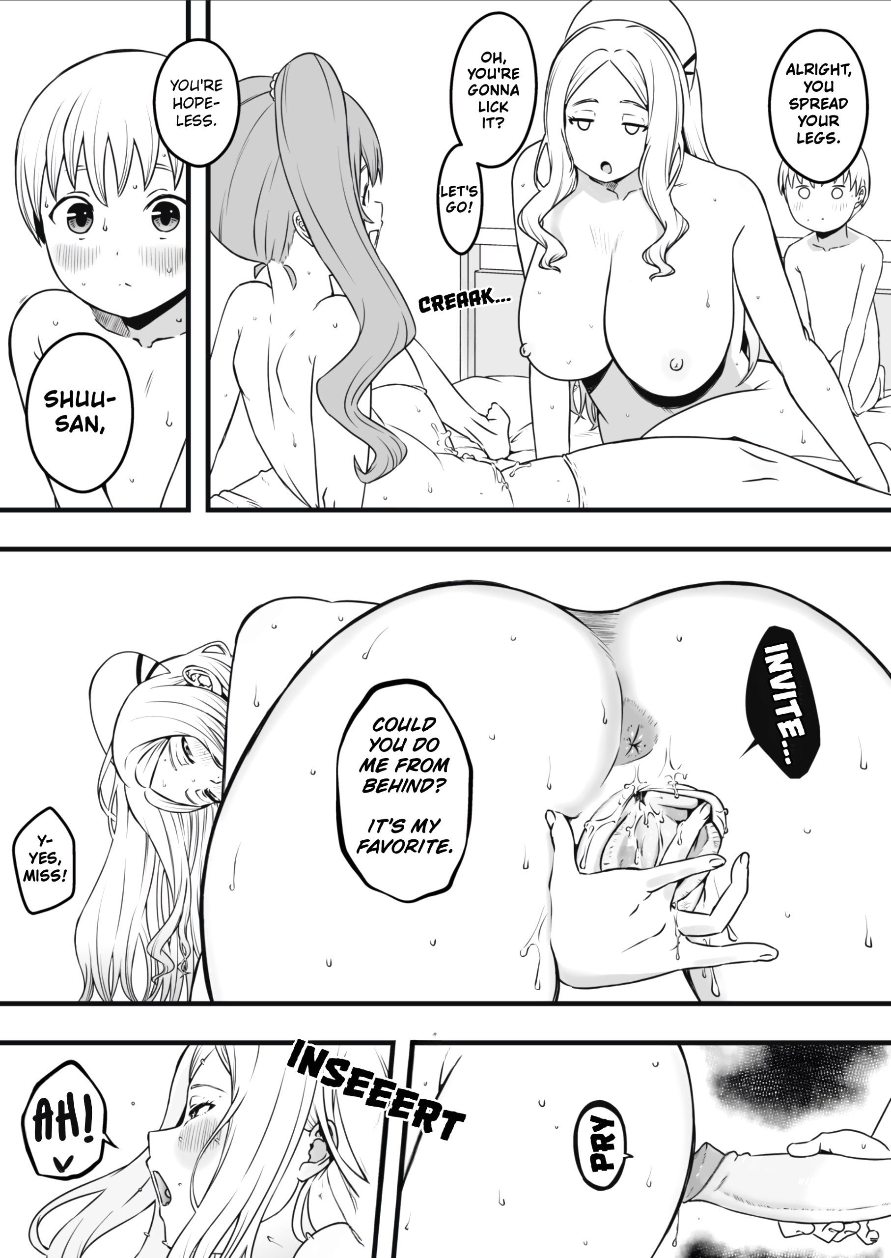 Sperm-Squeezing Clinic Staffed with Total Cumsluts! page 102
