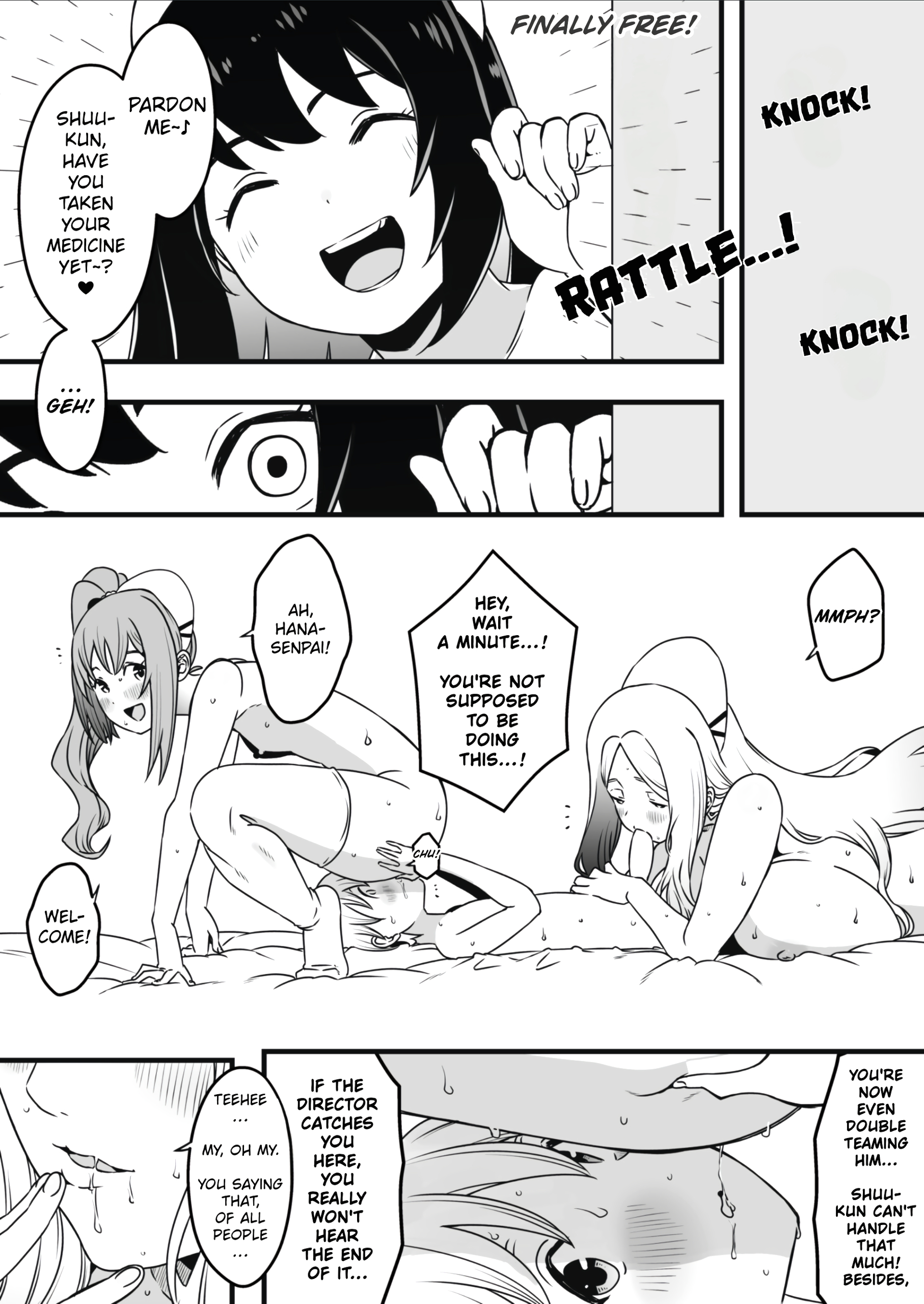 Sperm-Squeezing Clinic Staffed with Total Cumsluts! page 106