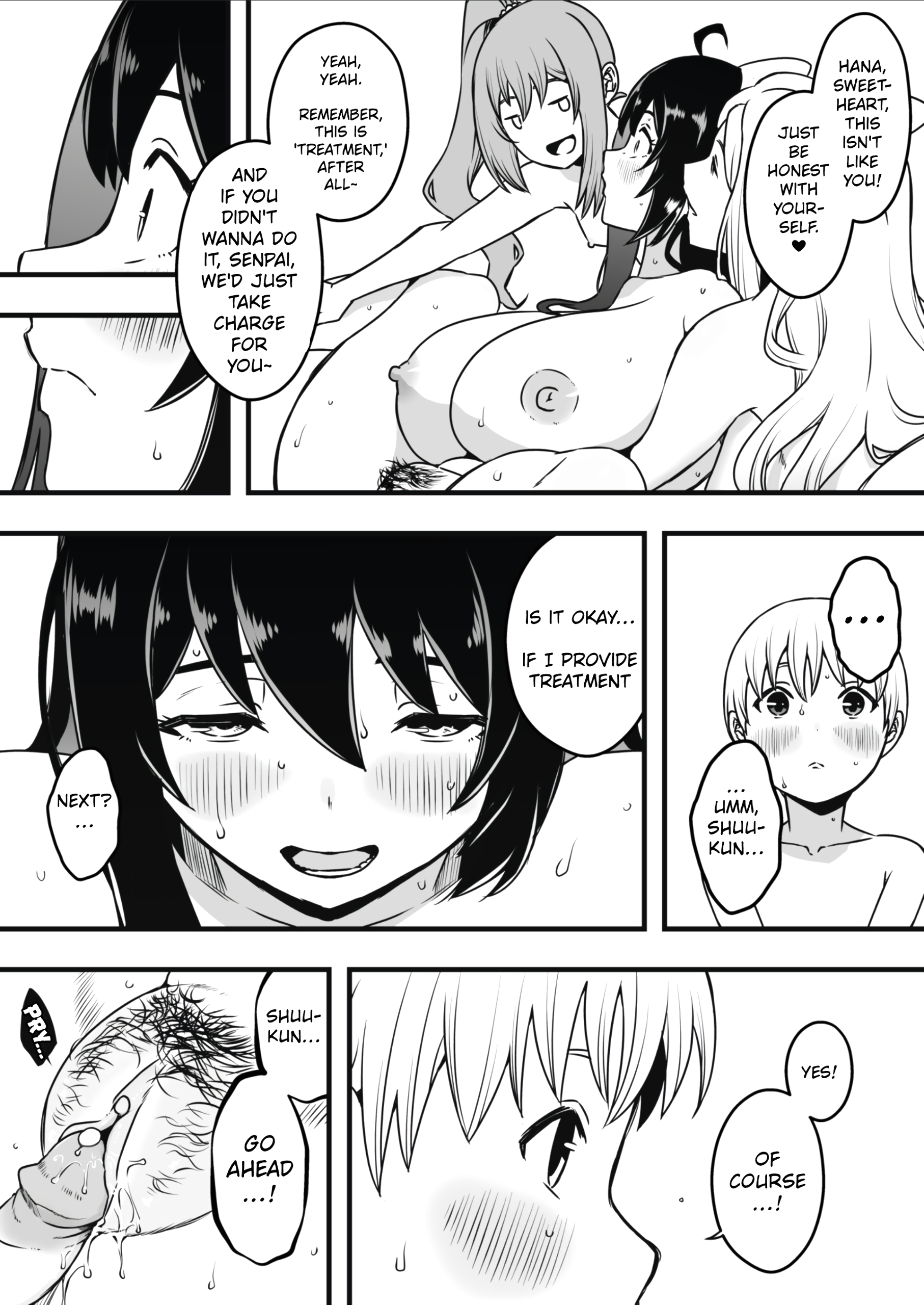 Sperm-Squeezing Clinic Staffed with Total Cumsluts! page 108