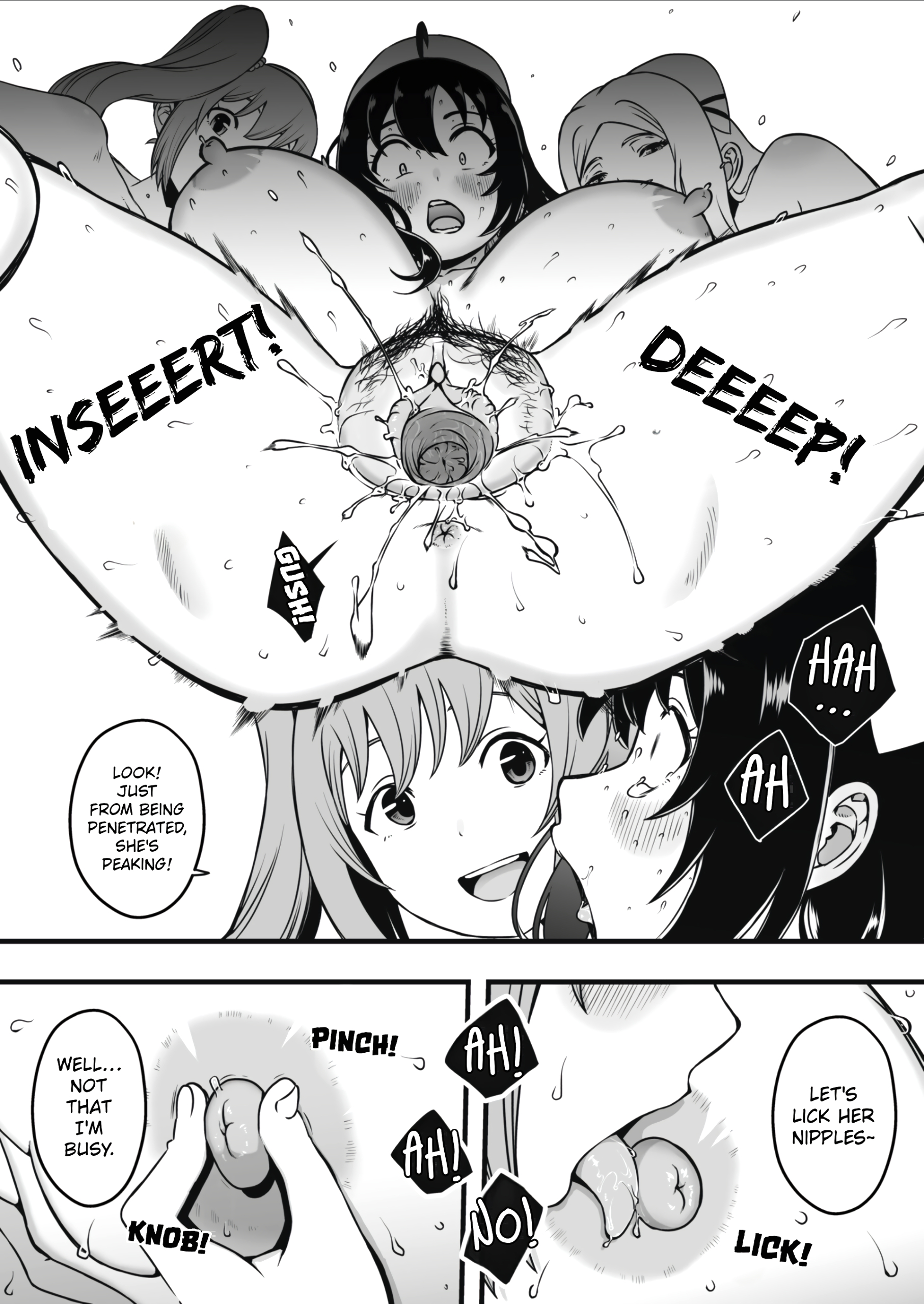 Sperm-Squeezing Clinic Staffed with Total Cumsluts! page 109